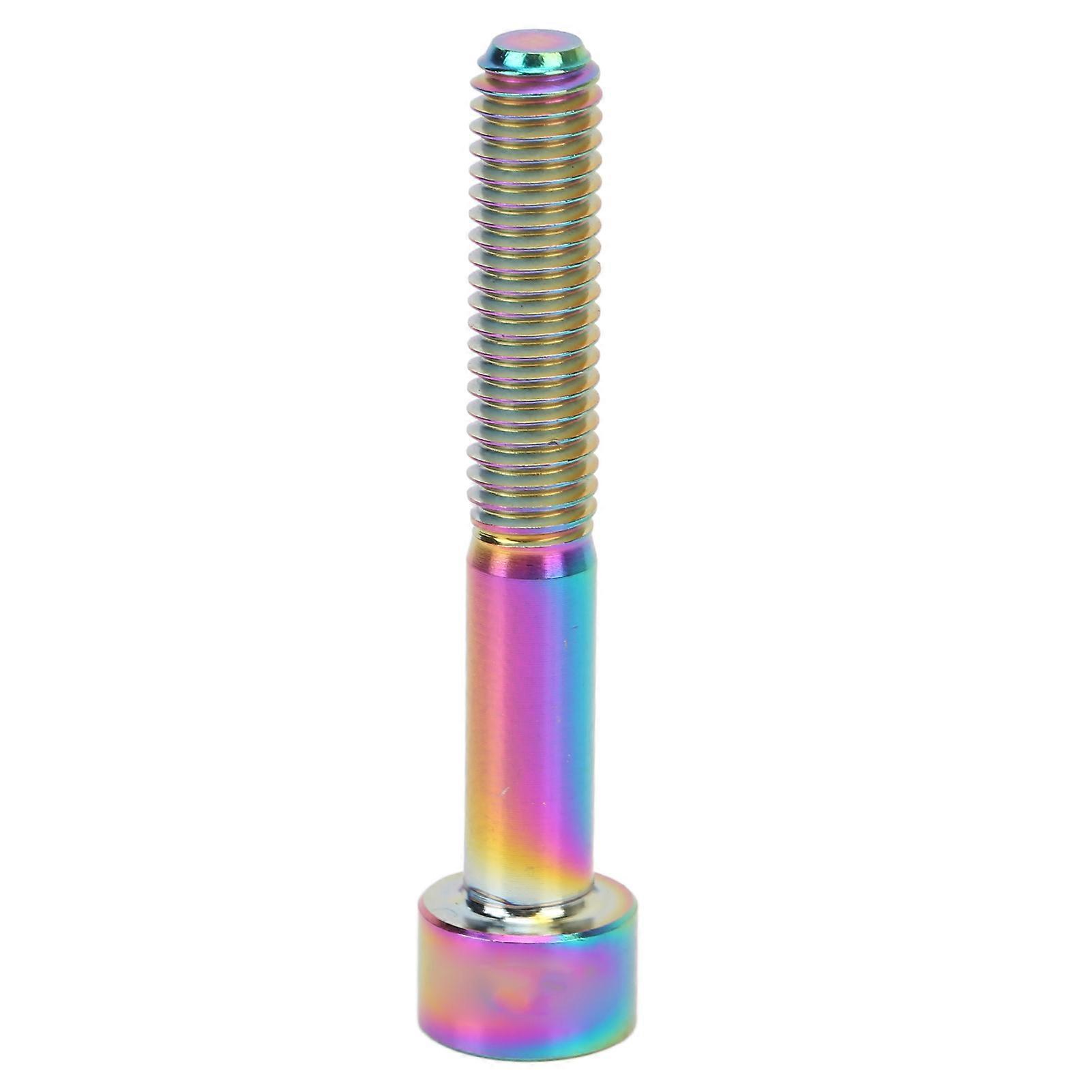 M6x40mm Fahrrad-vorbau-cleat Aus Titanlegierung, Obere Befestigungsschraube Für Den Steuersatz, Hochbelastbare Ersatzschraube, Fahrradwartung, Leichtes Und Langlebiges Teil.