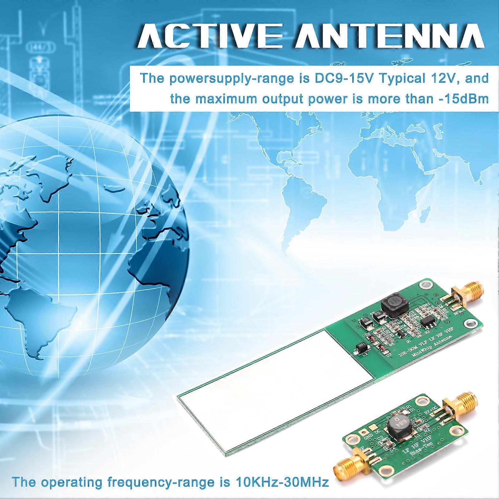 Mini-whip 10khz-30mhz Aktive Antenne Für Radioempfänger, 2er-pack, Elektronische Komponenten Für Mittel- Und Kurzwellen, Hochleistungs-empfangssystem.