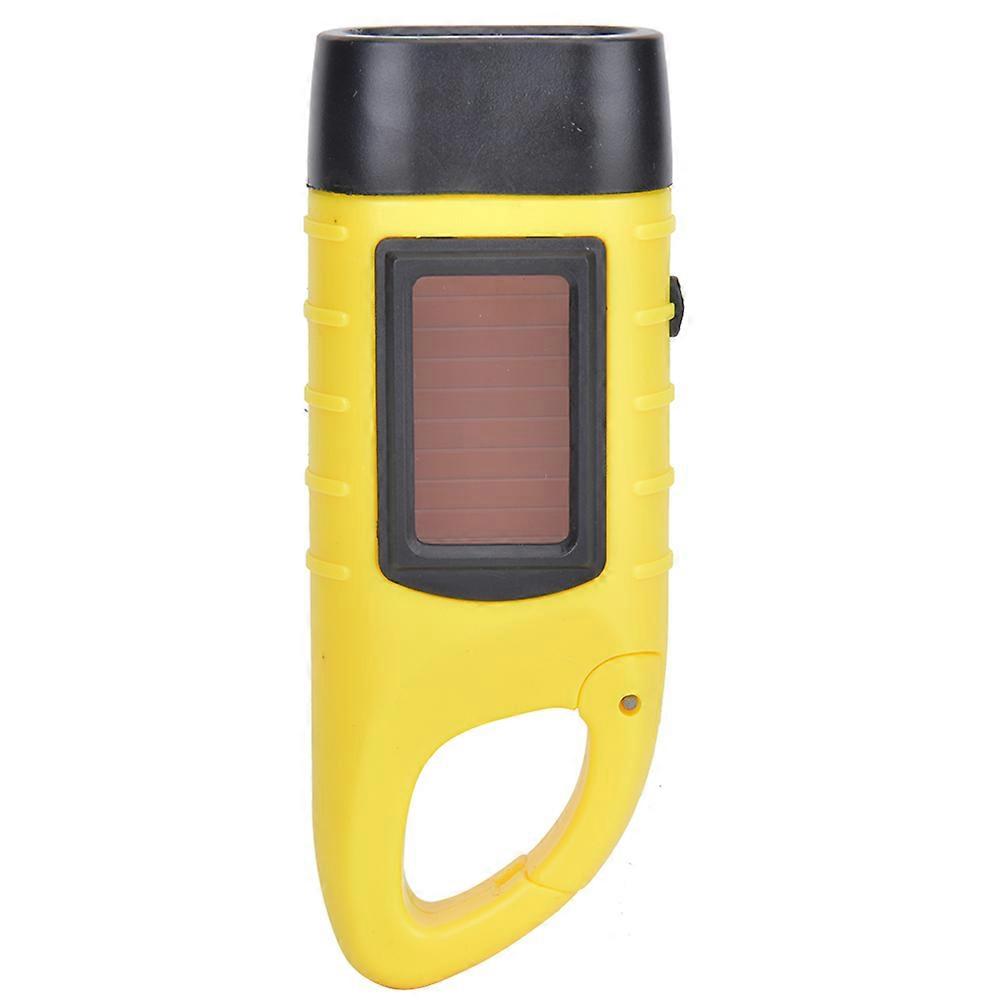 At5503 Tragbare Led-taschenlampe Mit Solar-handkurbel, Robustes Abs-gehäuse, Notfall- Und Rettungslampe, Für Wandern Und Camping, Außenbeleuchtung