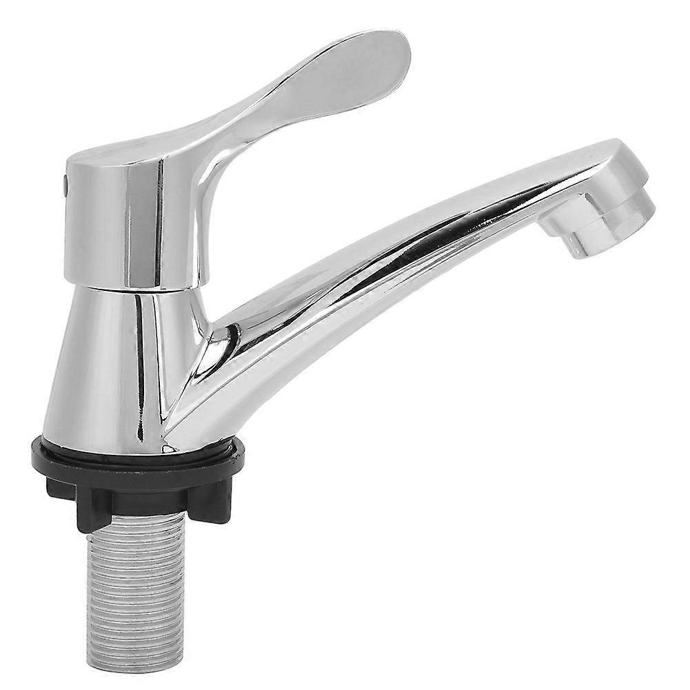 Schneller Einhebel-waschtischarmatur, G1/2 Zoll, Kompakte Waschtischarmatur, Haushaltswaschtischarmatur, Chrom-ausführung, Für Den Privaten Gebrauch, Einfache Installation.
