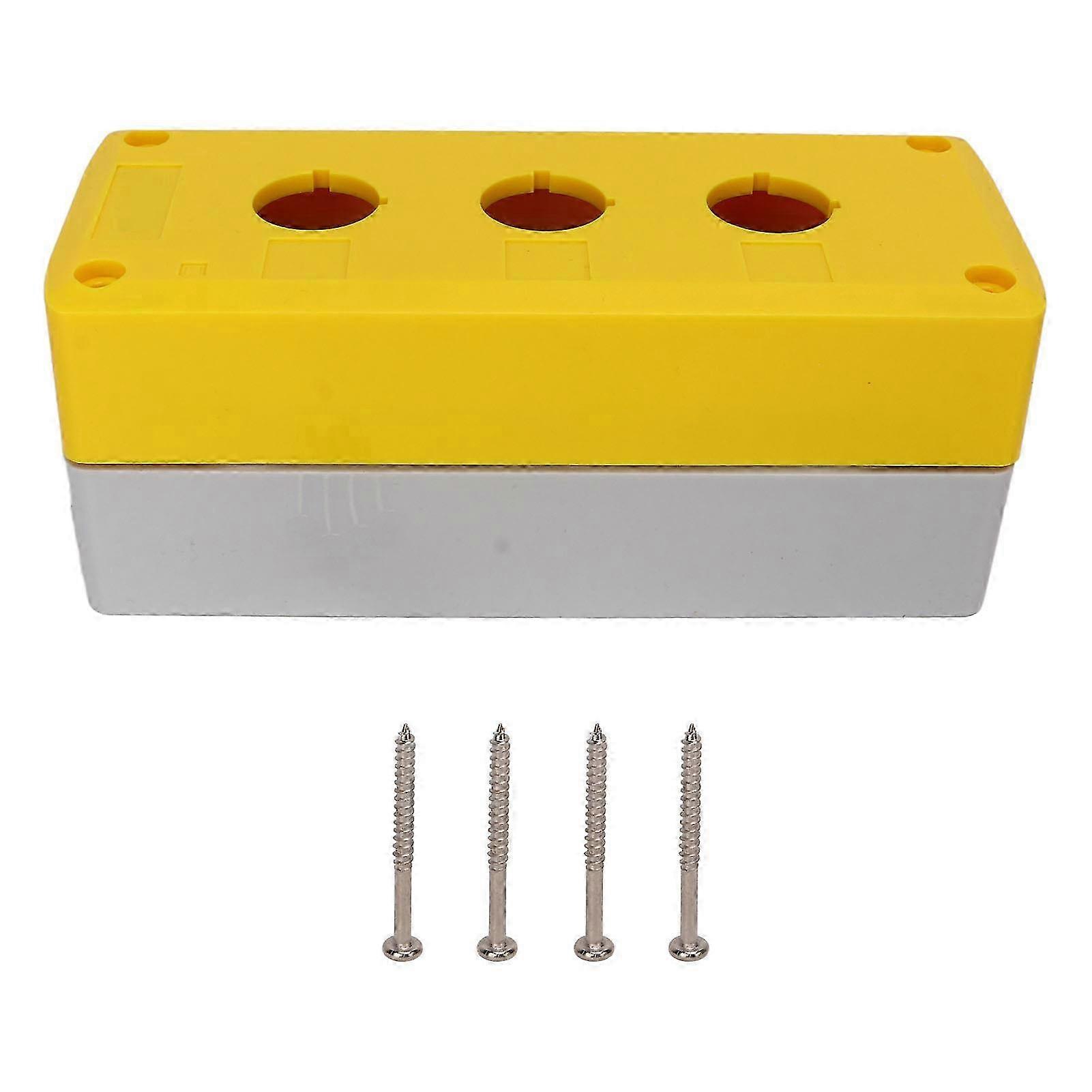 Wasserdichter Ip65-steuerkasten Mit 3 Bohrungen (22 Mm) Für Drucktaster, Steuerstation Für Elektrische Geräte