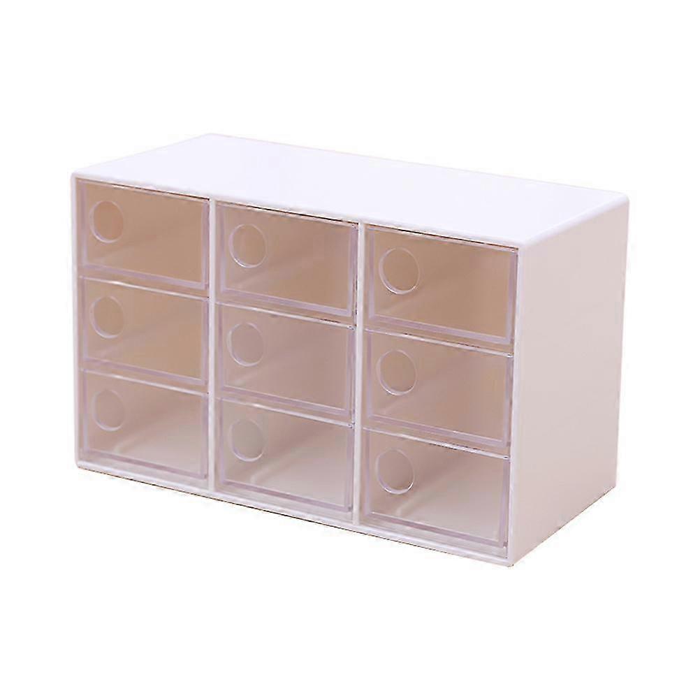 Aufbewahrungsbox Für Büro Und Büro Mit 9 Mini-schubladen, Kunststoff-organizer Für Büromaterial, Kompakte Aufbewahrungseinheit Für Zuhause Und Büro, Box Mit Mehreren Fächern