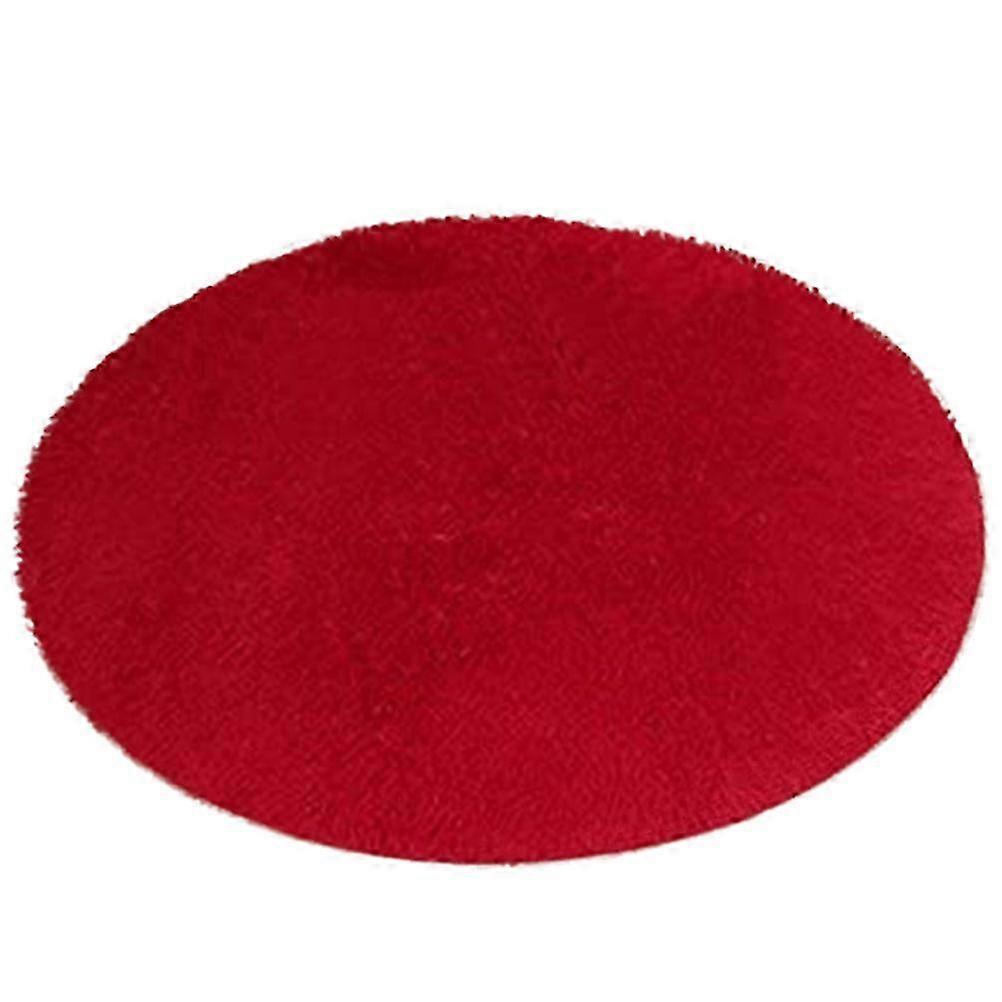 Runder Plüschteppich (40 Cm Durchmesser), Weich Und Rutschfest, Ideal Für Bad, Schlafzimmer, Dusche, Yoga, Als Dekorative Bodenmatte Für Zuhause, Weich Und Komfortabel