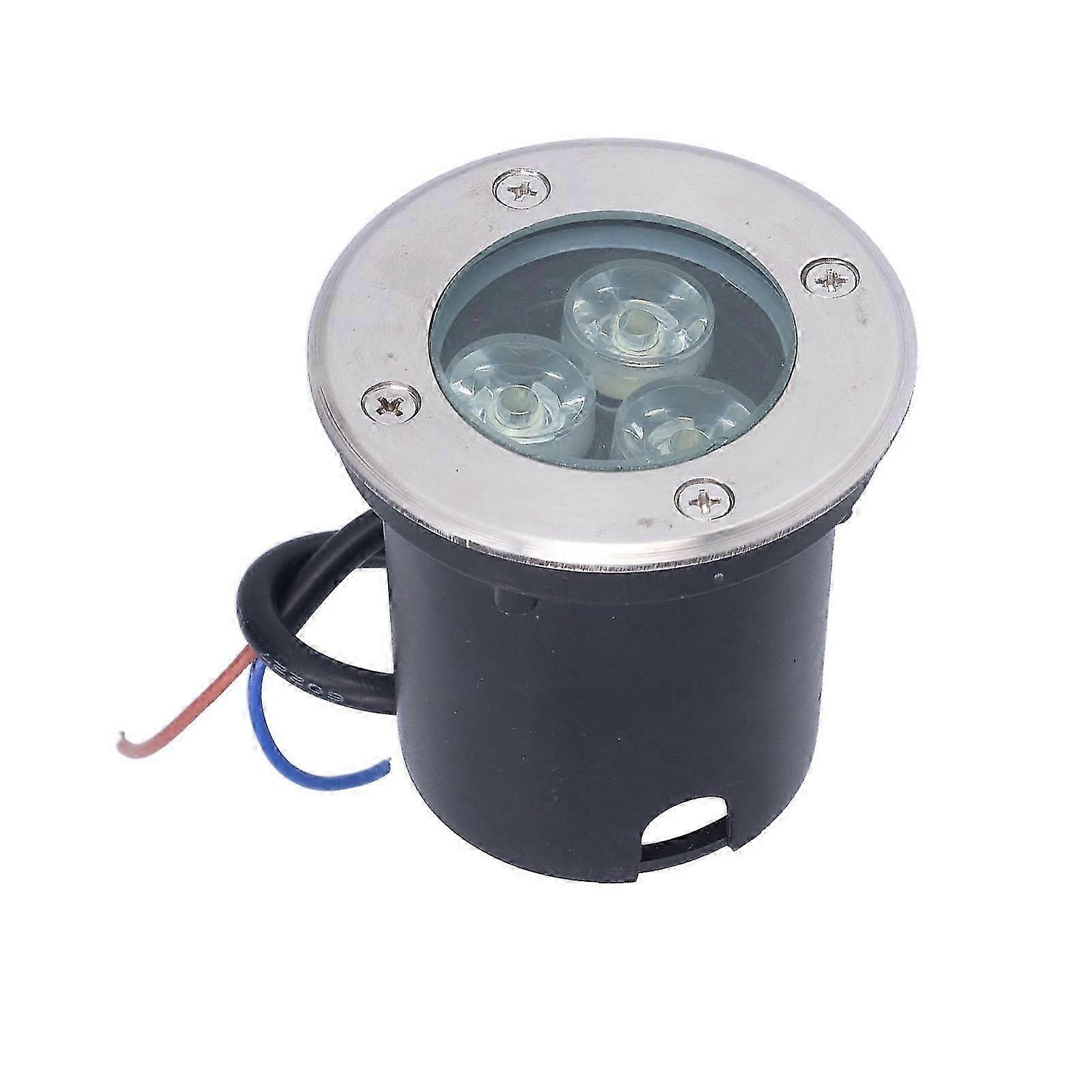 24-v-led-gartenleuchte, Wasserdichtes Edelstahlgehäuse, Warmes Bodeneinbaulicht Für Einfahrten, Plätze, Parks Und Malerische Orte. Langlebige Außenbeleuchtung, Einbaustrahler Für Wege.