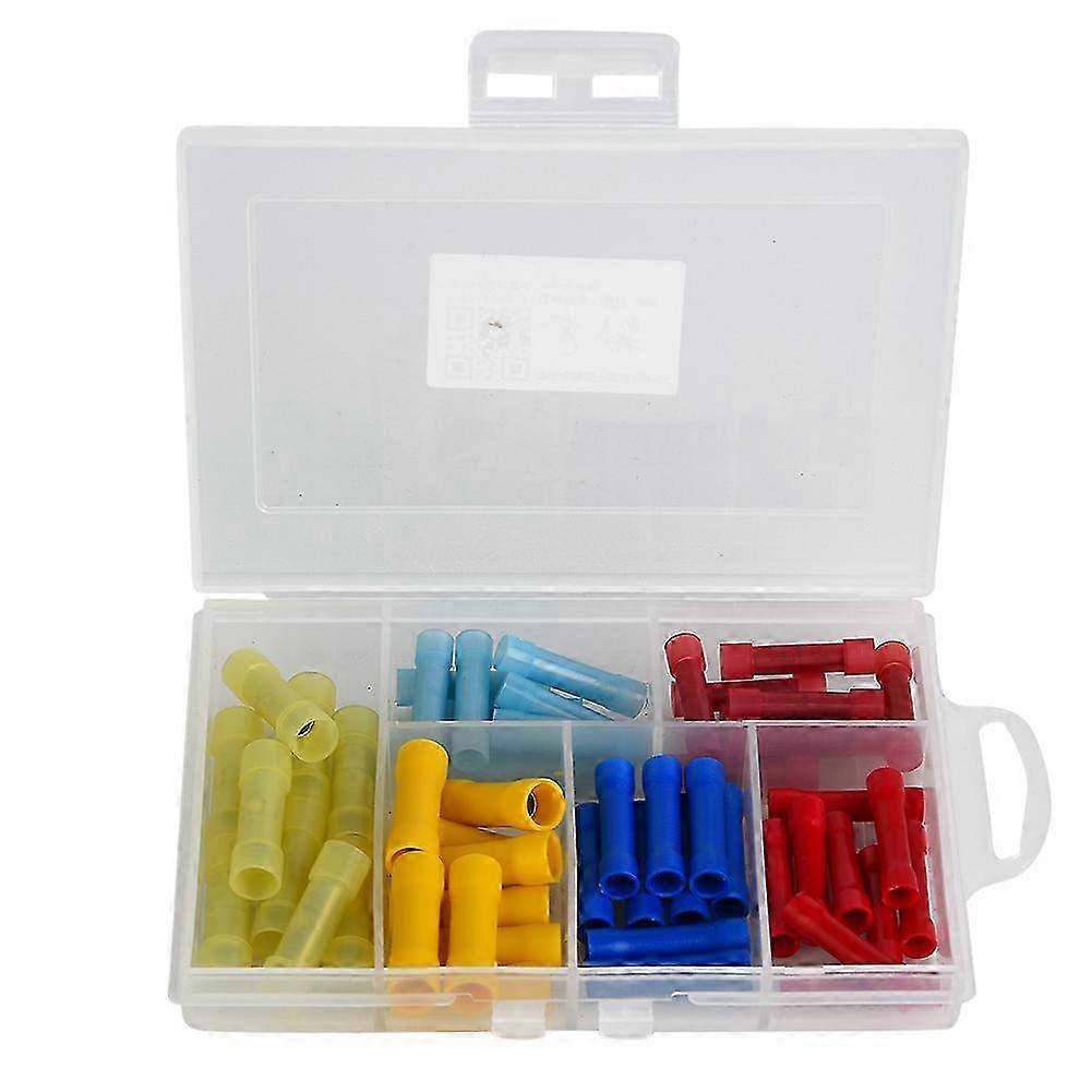 Set Mit 60 Pvc-elektroverbindern, Isolierte Crimp-kabelschuhe, Inklusive Aufbewahrungskoffer