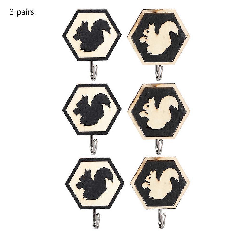 Set Mit 3 Tierförmigen Wandhaken, Dekorative Garderobenhaken Für Kleidung, Mäntel, Schlüssel, Schlafzimmer, Originelles Design