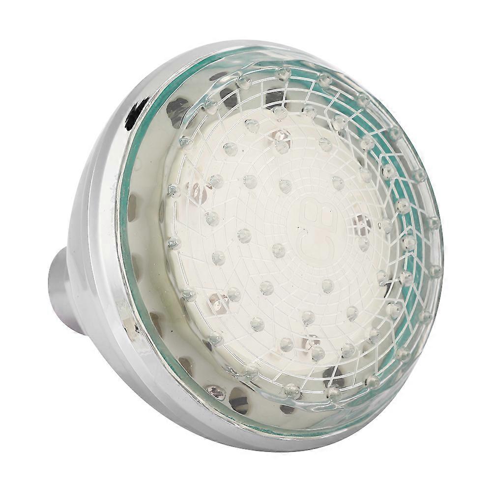 Rgb-led-deckenduschkopf Mit G1/2-anschluss, Verchromter Wandduschkopf Für Badezimmer, Verstellbares Strahlmuster, Für Den Heimgebrauch, Modernes Design, 1 Stück