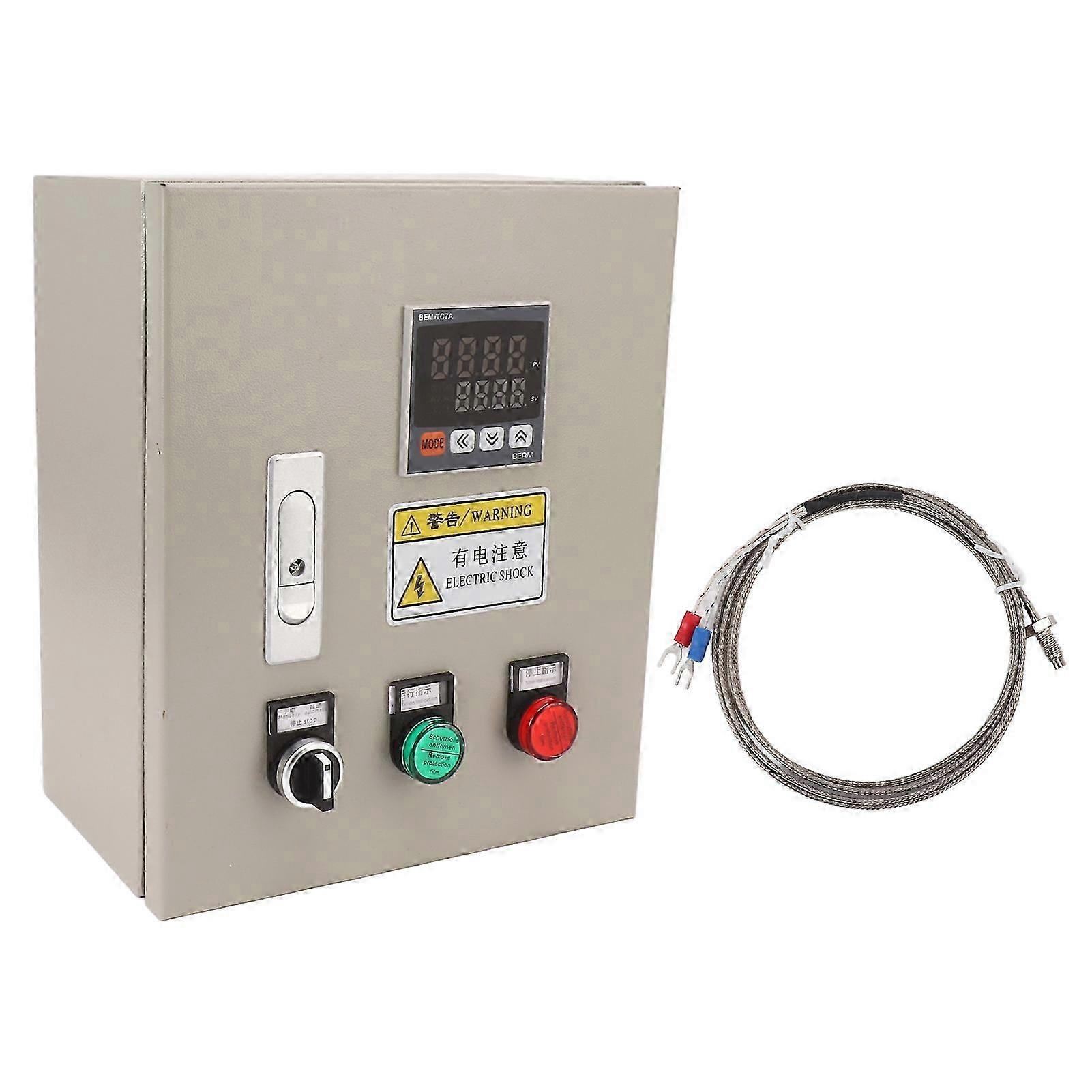 Pid-thermostat Mit Präziser Thermoelementsonde, 220 V Ac 4 Kw 18 A Temperaturregler, Intelligentes Thermosteuergerät Für Den Professionellen Einsatz