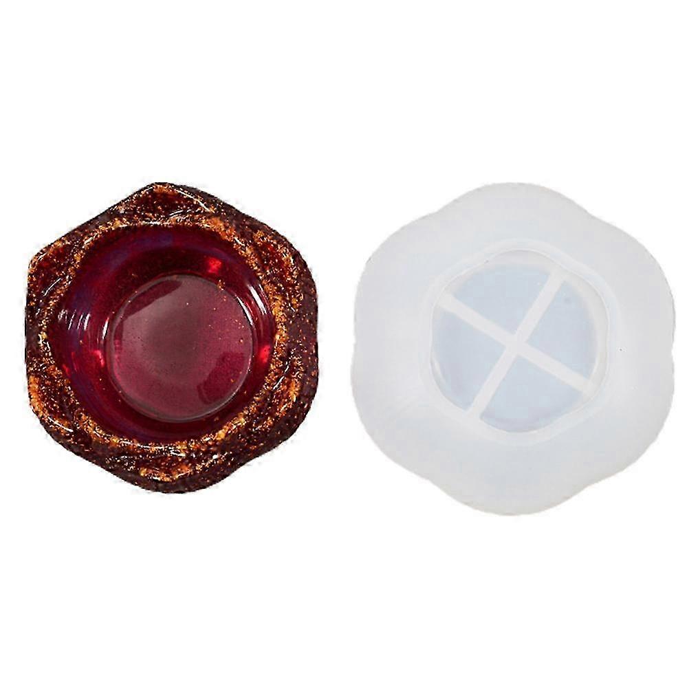 Silikonform Für Kerzenhalter In Blumenform, Ideal Für Diy-schmuckkästchen Und Bonbonieren, Tischdekoration, Kreative Harzformung, Bastelwerkzeug, Blumenform Für Kronleuchter, Wohnaccessoire, Einzigart