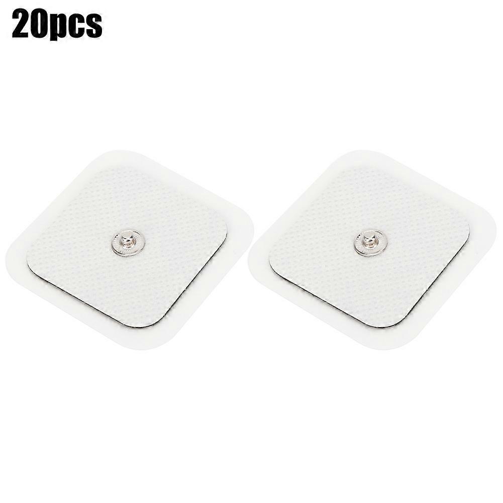 20 Massage-elektroden (4 X 4 Cm), Vliesklebepads Für Physiotherapiegeräte, 3,5-zellen-pads, Physiotherapie