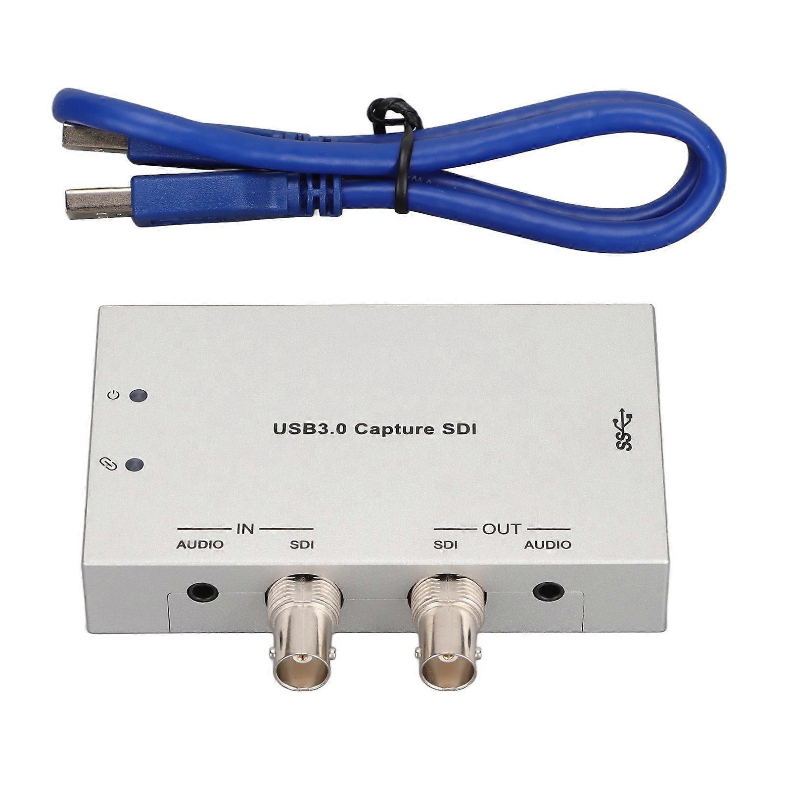Usb 3.0 Hdv-us60 1080p 60fps Aufnahmekarte, Professioneller Sdi-zu-usb-3.0-adapter Für Windows-pcs, Hochauflösende Videoaufzeichnung
