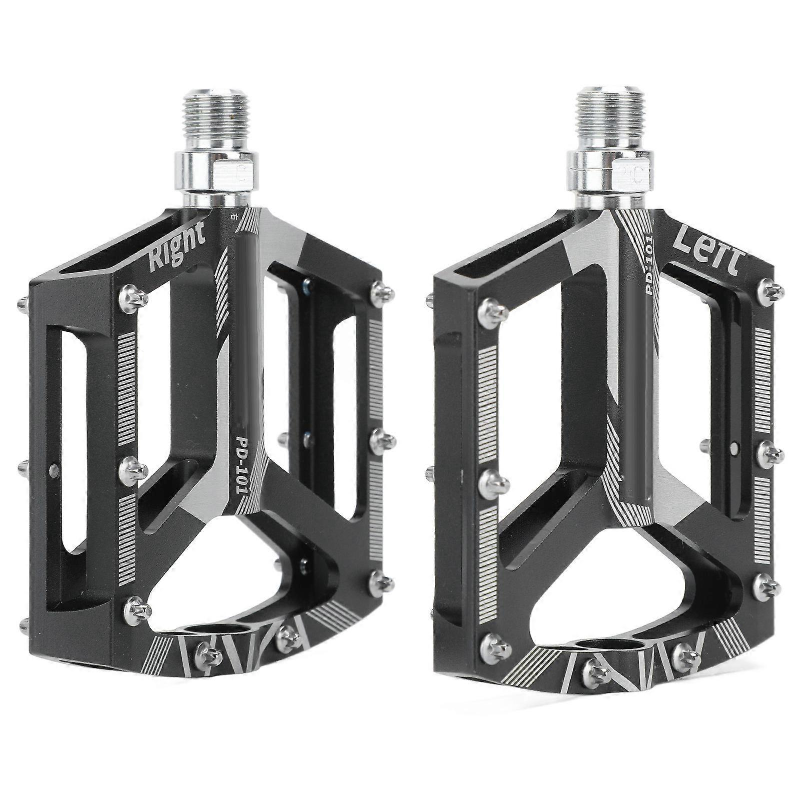 Paar Universelle Mountainbike-pedale Aus Cnc-gefräster Aluminiumlegierung Mit Rutschfester Oberfläche, Hochleistungslagern Und Robuster Plattform Für Mountainbikes.