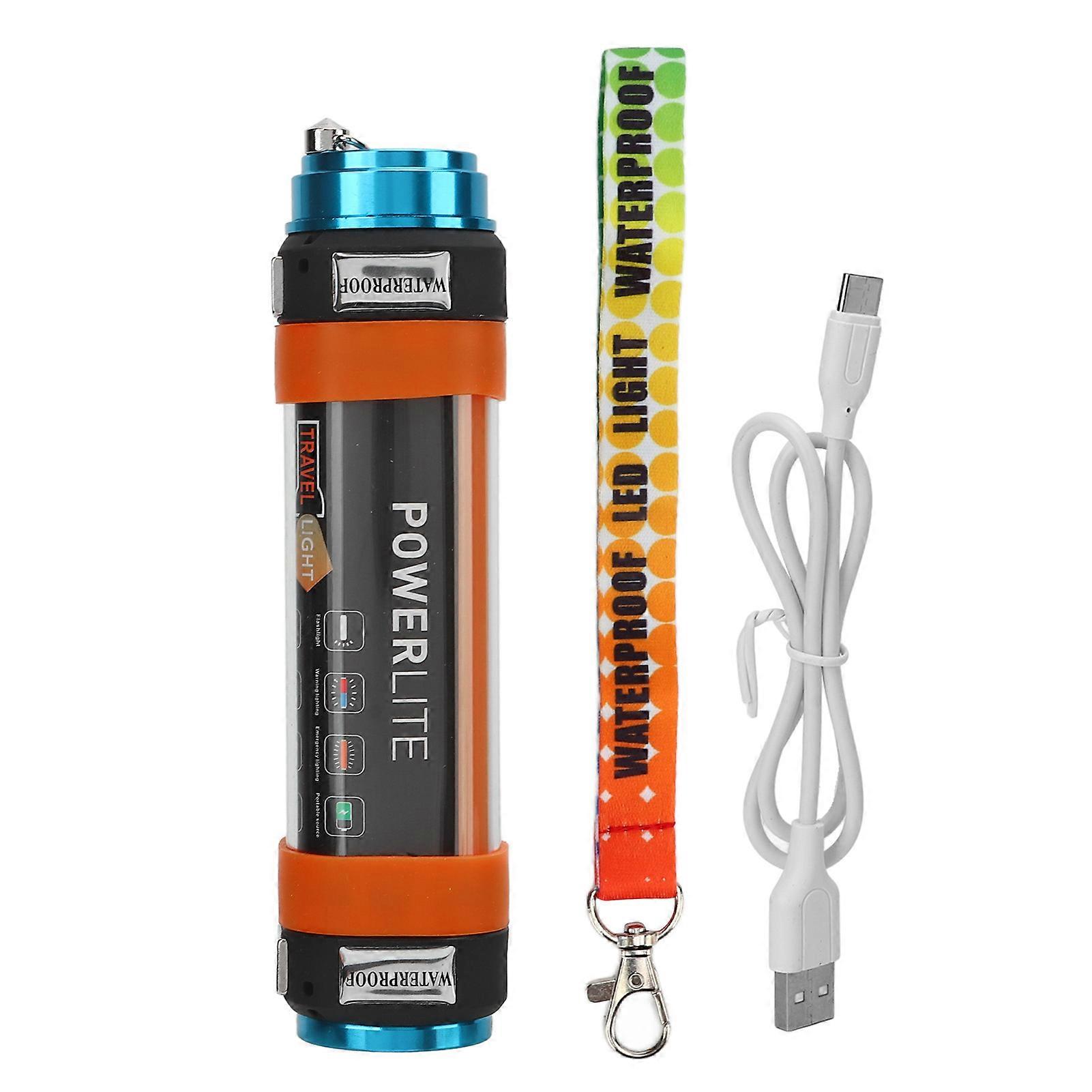 Magnetische Campinglampe, 6 Modi, Ip68 Wasserdicht, Wiederaufladbare Led Mit Zeltlampe, Ideal Zum Wandern, Laufen Und Für Notfälle Im Freien.