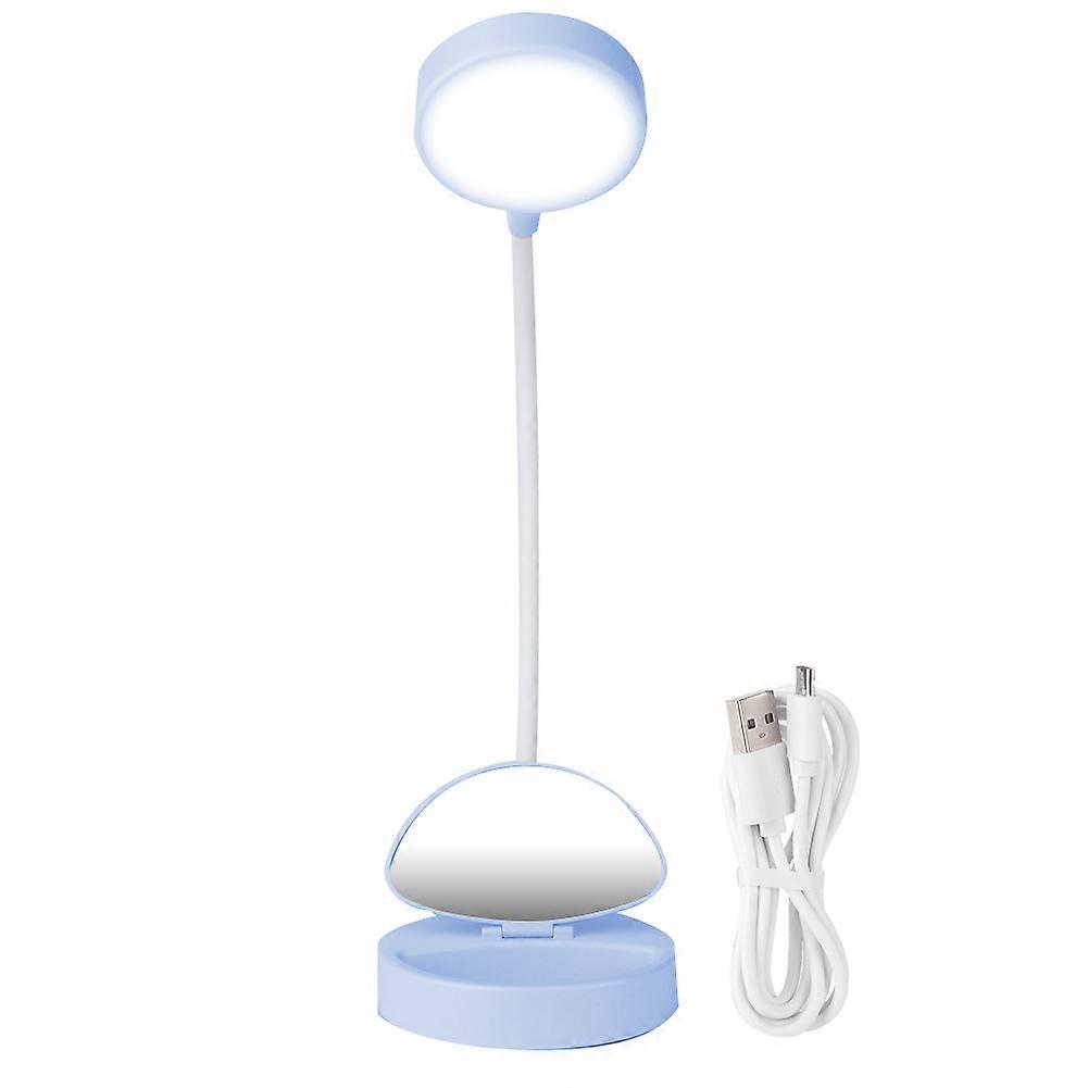 Wiederaufladbare Led-schreibtischlampe Über Usb, Kompakte Leselampe Für Schüler, Tragbares Nachtlicht, Miniatur-tischnachtlicht.