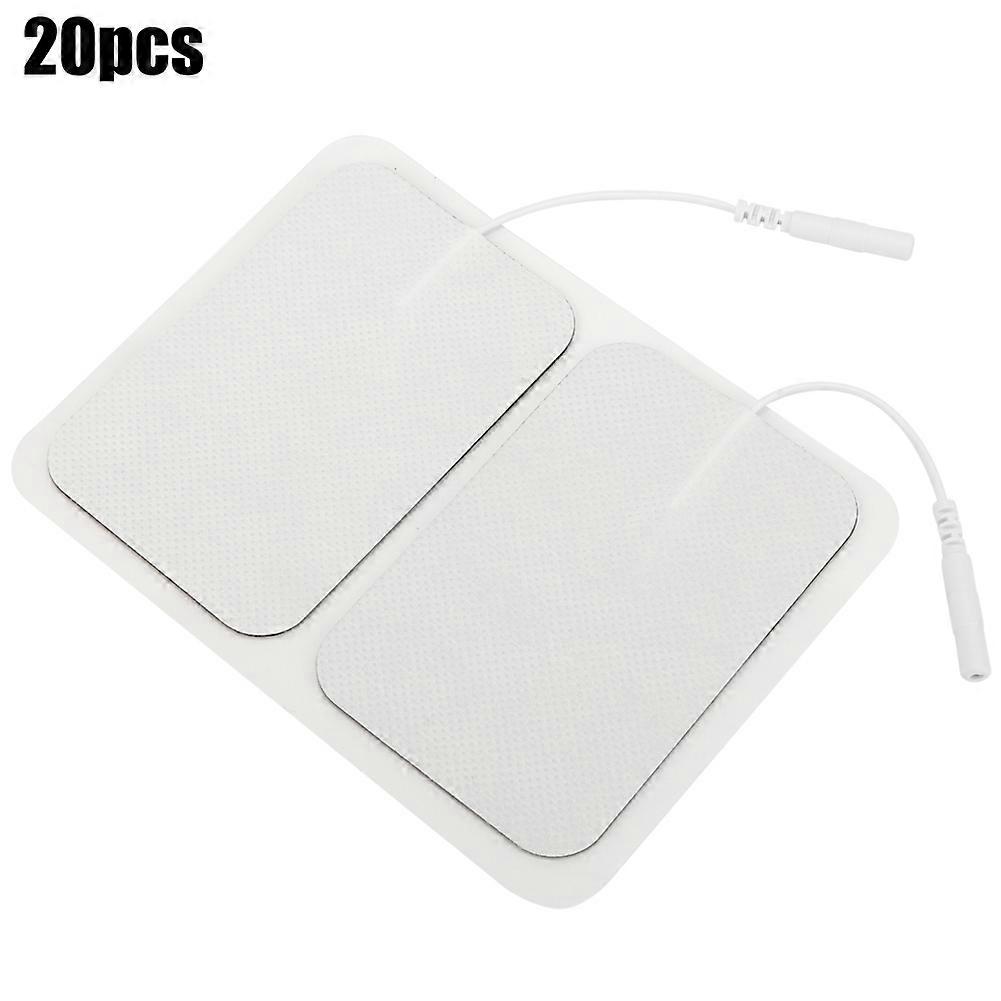 20 Rehabilitationselektroden (6 X 9 Cm), Vliespflaster Mit 2,0 Löchern, Silikonstifte, Haftmittel Für Die Rückbildung Nach Der Geburt, Packung Mit 20 Stück