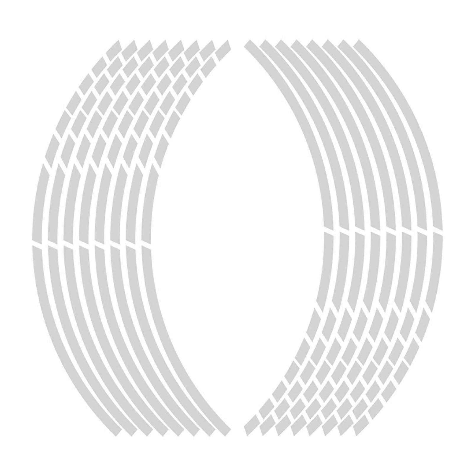 Set Mit 18 Reflektierenden Aufklebern Für Autofelgen, Individuell Gestaltbare Diy-aufkleber, Universell Für 18-zoll-reifen, Für Mehr Sicherheit Bei Nacht Und Einen Einzigartigen Stil.