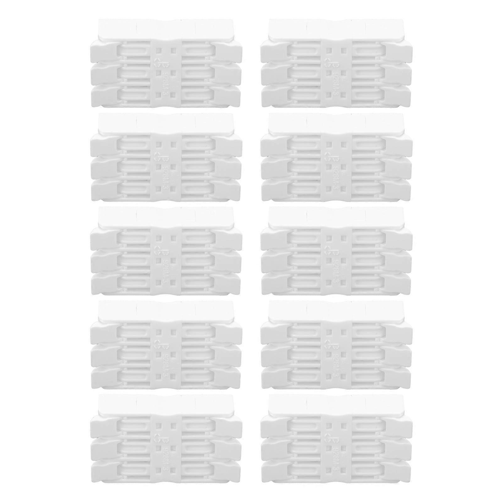 928m-3p Schnellverbinder, 10er-pack, Doppeldruckanschlussklemme, Elektrische Drahtklemme, Installationsmaterial