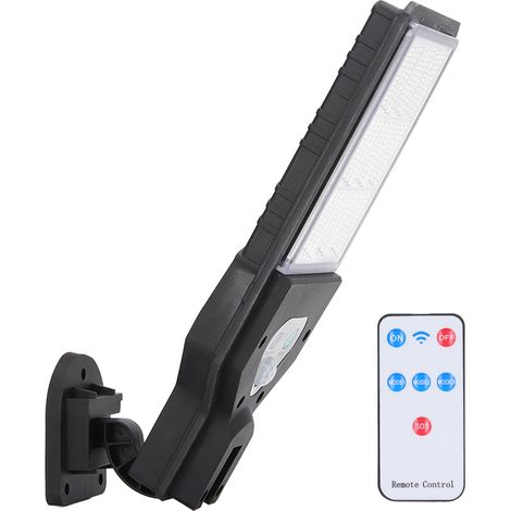 Solar-wandleuchte Mit Fernbedienung, Ip64 Wasserdicht, Cob-led, Außenbeleuchtung Für Garten Und Terrasse