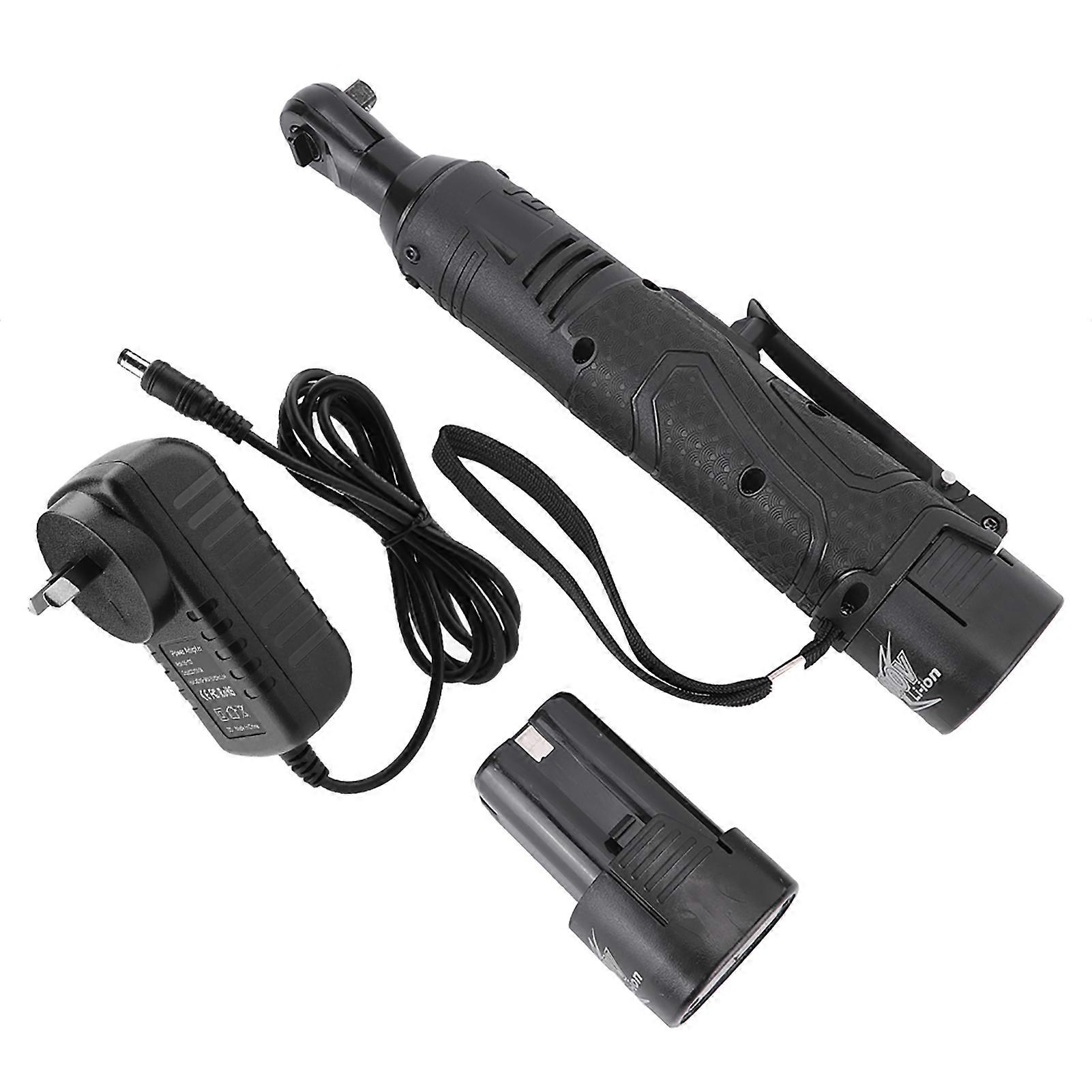 18v 90° Rechtwinkliger Elektrischer Ratschenschlüssel, 3/8-zoll-bit, Mit Wiederaufladbarem Lithium-akku, Kabelloses Werkzeug Zum Schnellen Festziehen Und Lösen.