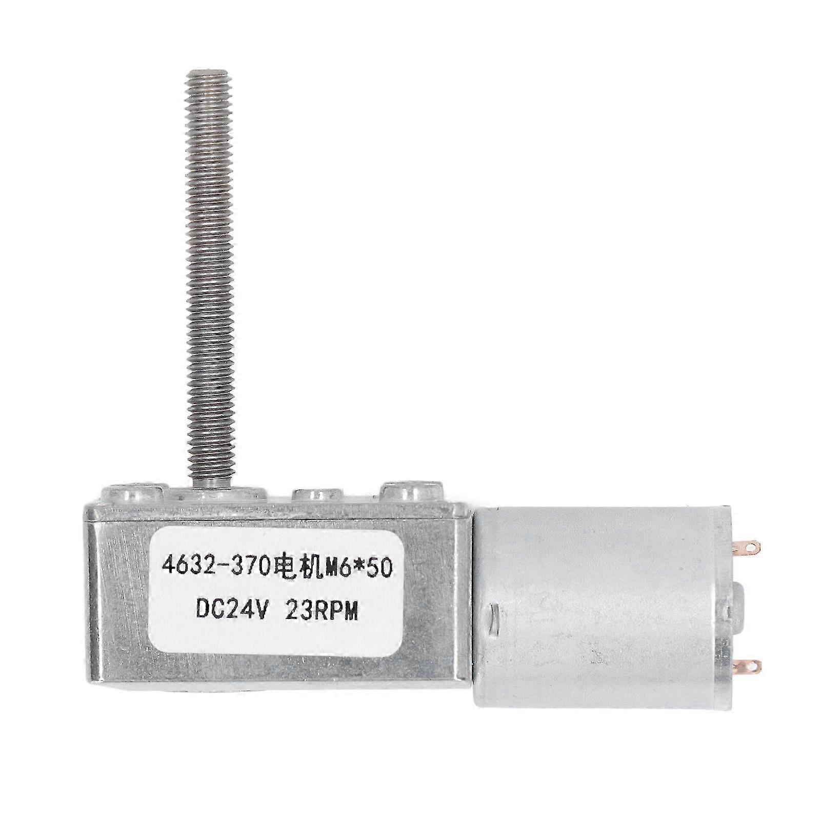 24-v-gleichstrom-getriebemotor, Vierkant-schneckengetriebe, Stoßfest, 23 U/min, M6x50-mm-welle, Für Industrielle Anwendungen