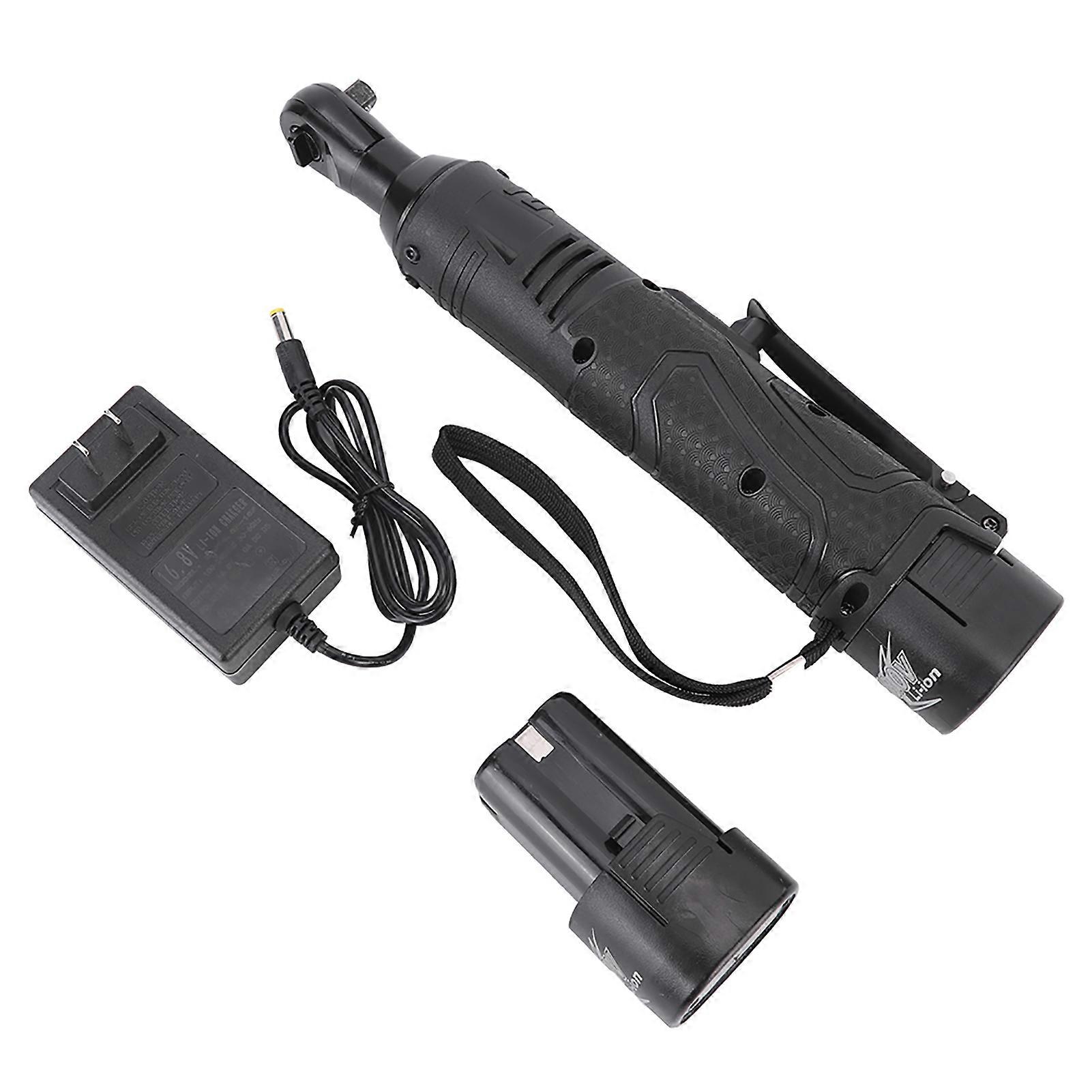 18v 3/8 Zoll Rechtwinkliger Elektrischer Ratschenschlüssel, Wiederaufladbar Mit Lithium-batterie, Kabelloses Werkzeug Zum Festziehen Und Lösen, Für Den Professionellen Einsatz Und Heimwerker.
