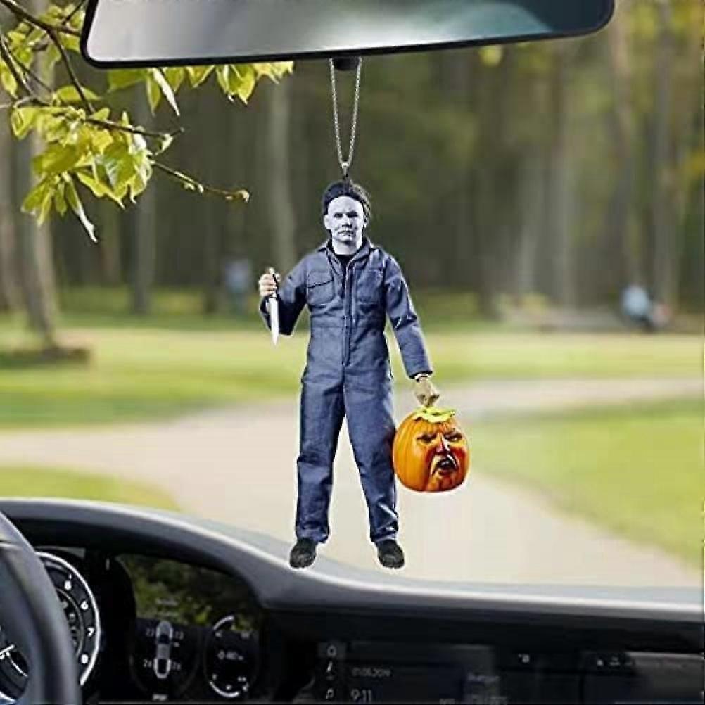 Halloween-dekoration: Anhänger Mit Horrorfilm-figur Für Den Auto-rückspiegel (flach Hängend), Partyzubehör