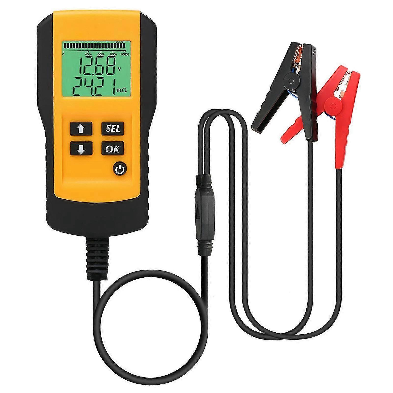 12-v-autobatterietester, Misst Spannung Und Innenwiderstand, Zeigt Die Kapazität In Ah An, Autobatterietester Mit Digitalanzeige