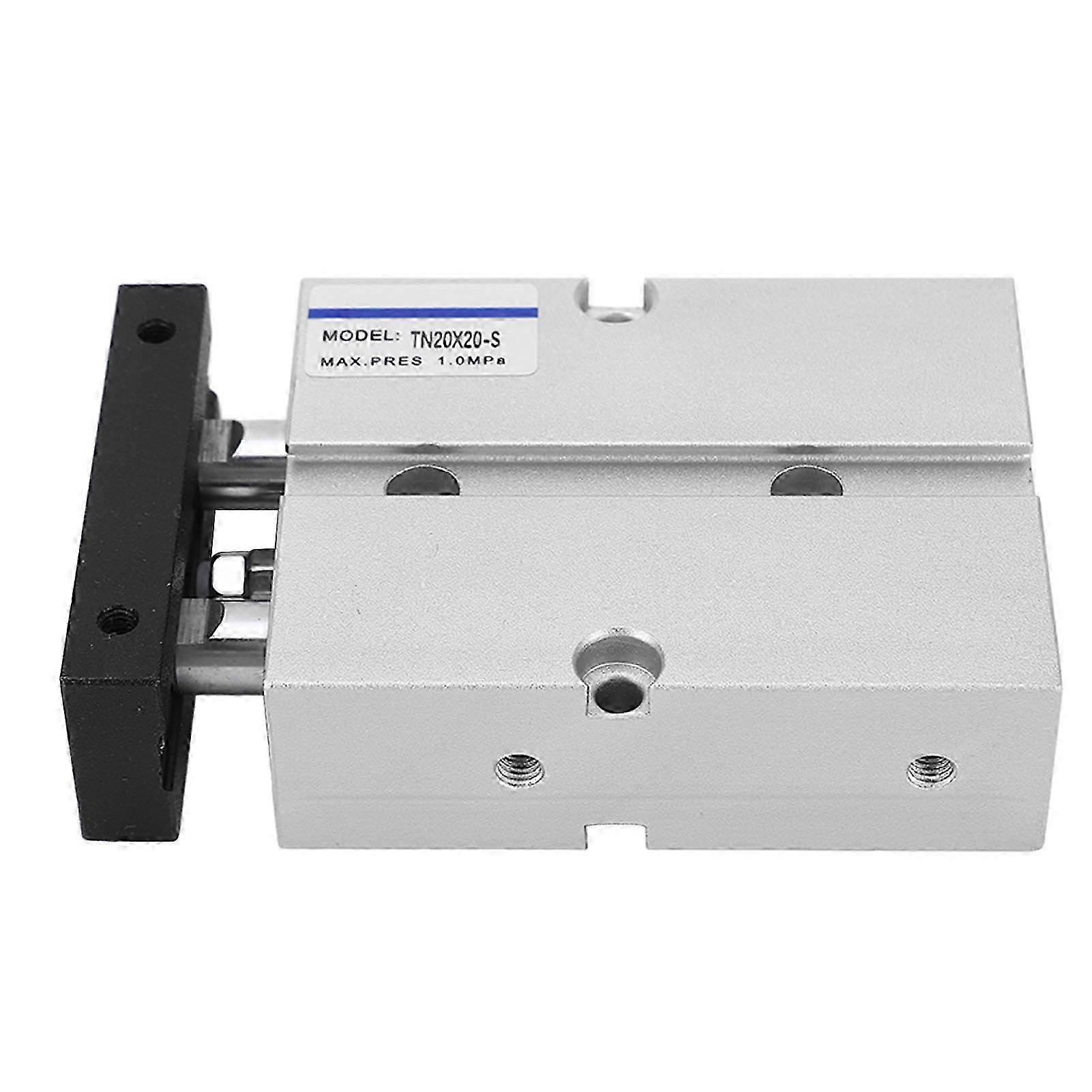 Doppeltwirkender Pneumatikzylinder Aus Aluminiumlegierung, Doppelkolbenstange, 20 Mm Hub, 20 Mm Bohrung, Doppelwellen-luftzylinder