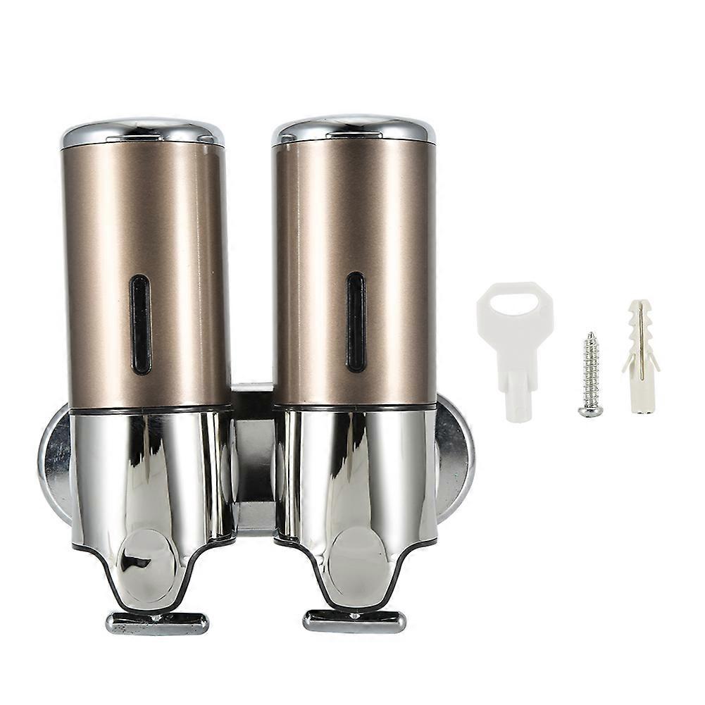Wandmontierter Flüssigseifenspender Für Die Dusche, Manuelle Pumpe Für Shampoo, Set Für Hotelbad Und Wc, Praktisches Zubehör.