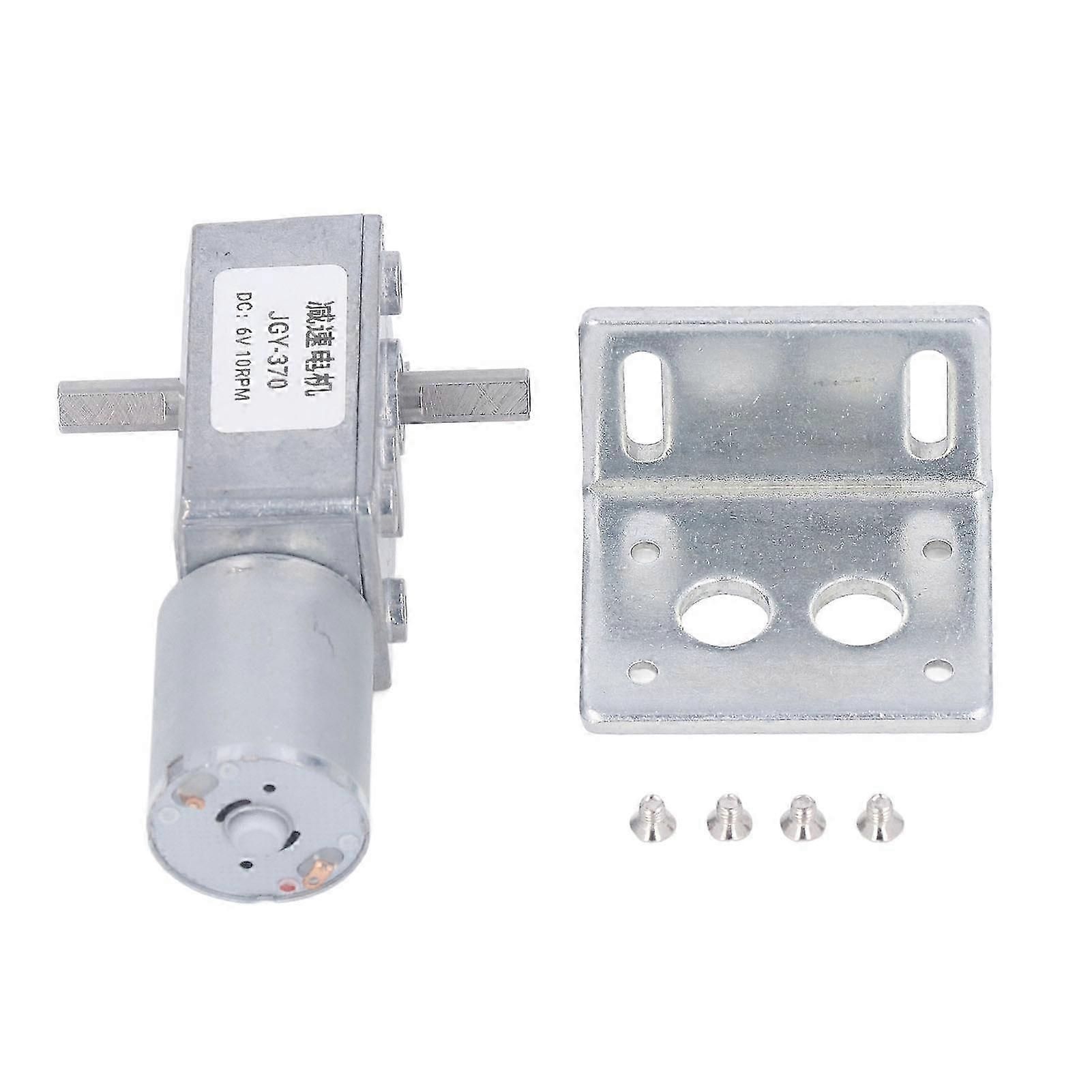 25 Kg·cm 12 Mm Reversibler Schneckengetriebemotor, Doppelwelle, 6 V, 10 U/min, Selbsthemmend, Für Backöfen Und Waschmaschinen