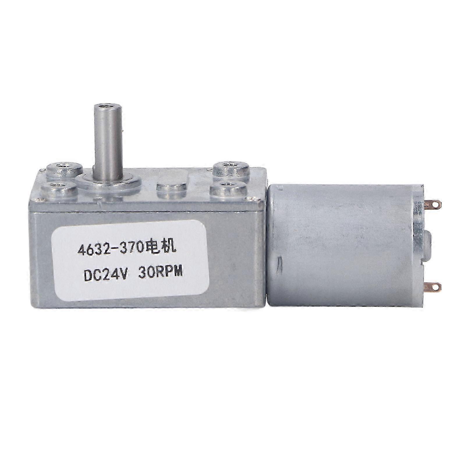 24v 30rpm Gleichstrom-getriebemotor, Cw/ccw-drehung, Selbsthemmendes Schneckengetriebe, Hohes Drehmoment, Industrieller Einsatz, Langlebiges Getriebe.
