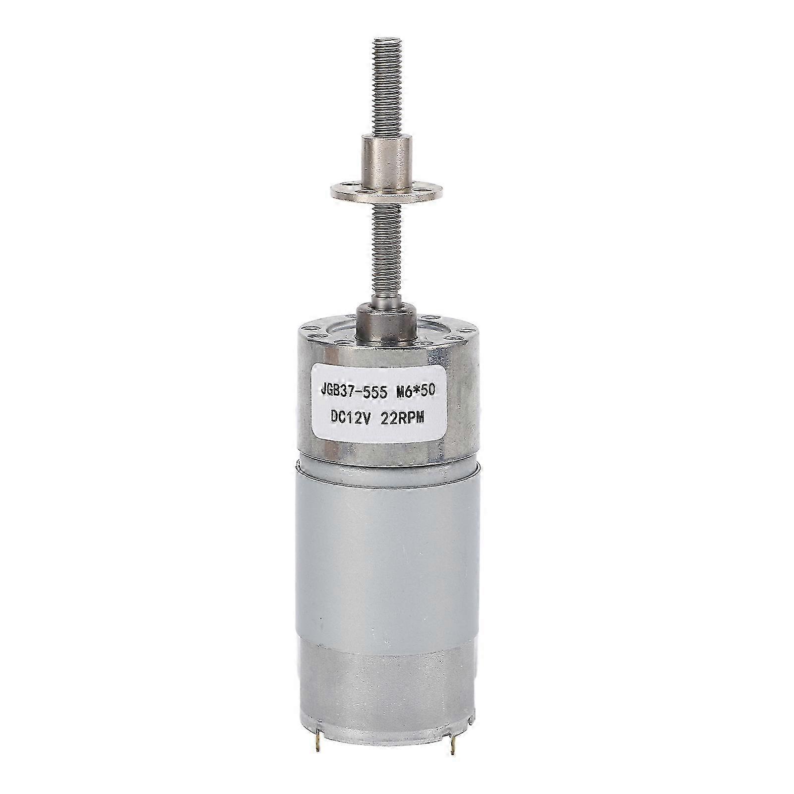 12v 22rpm Gleichstrom-getriebemotor, Hohes Drehmoment M6 X 50, Einstellbare Drehzahlreduzierung Für Elektrische Lüfter, Robuster Mikromotor.