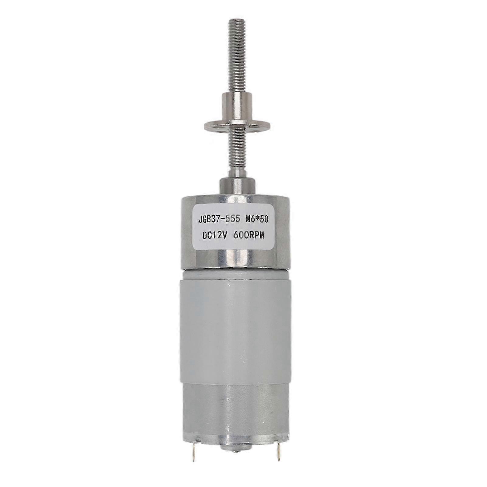 Gleichstrom-getriebemotor 12v M6 600 U/min, Gehäuse Aus Aluminiumlegierung, Spule Aus Messing, Drehrichtung Im Uhrzeigersinn/gegen Den Uhrzeigersinn, Mit Flansch, Kompakter Getriebemotor.