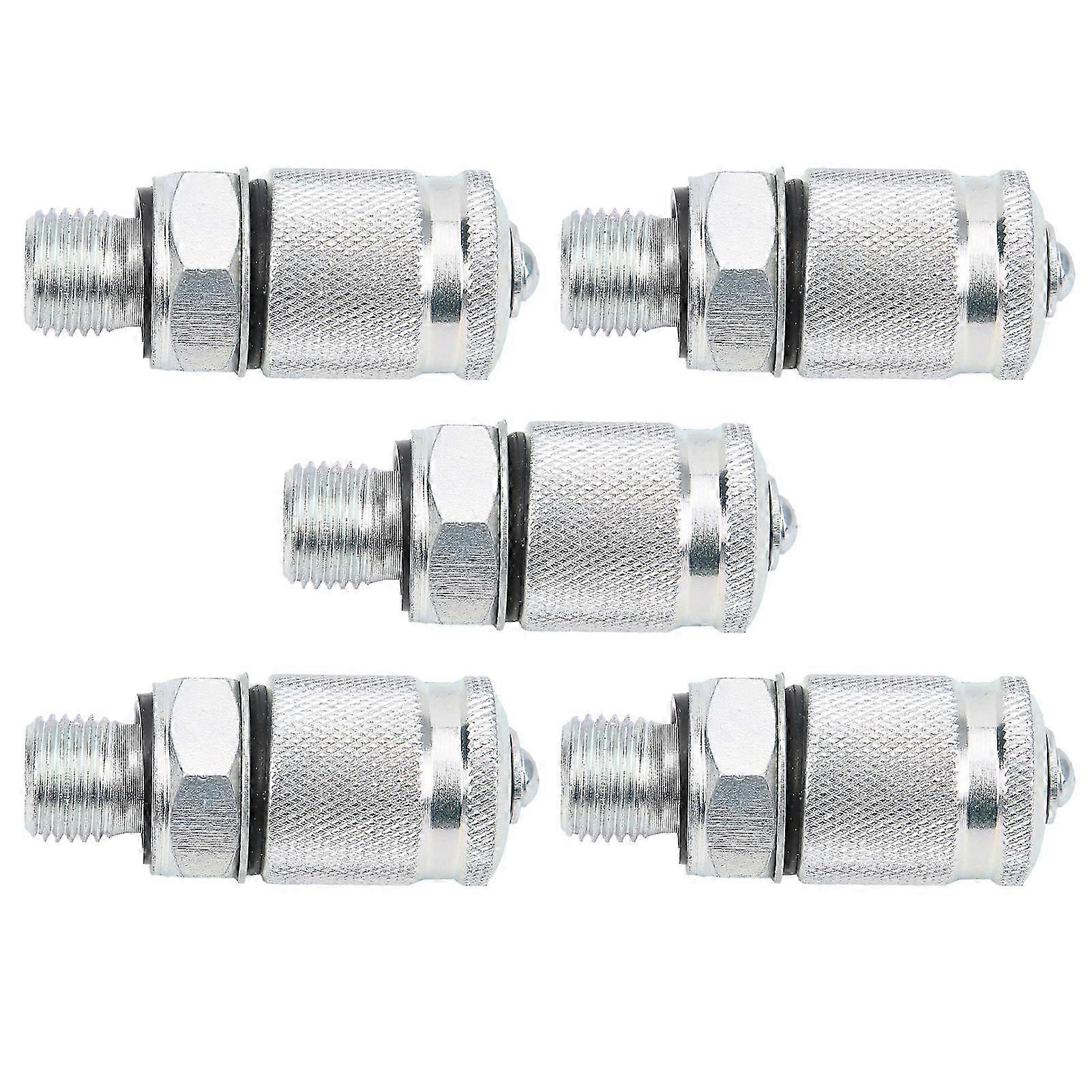 5-teiliges Hydraulik-testadapter-set, Pt/ppt Unf 1/2 Zoll Gewindeanschlüsse, Druckmessspitzen Für Zylinder Und Hydrauliksysteme