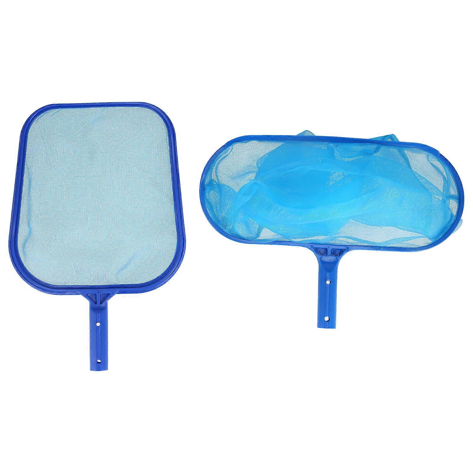 Pool-laubkescher, 2er-set, Robuster Kunststoff, Ergonomischer Multifunktionsgriff, Langlebiges Netz Für Teiche, Whirlpools Und Pools, Einfache Entfernung Von Schmutz