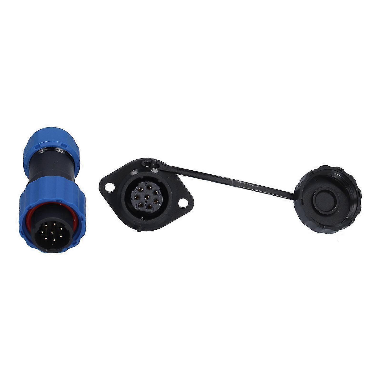 Ip68 Wasserdichter Stecker Für Avionik, Sp16 Flanschstecker, Männlich-weiblich, 8-adrig (250 V 5 A), Wasserdichte Schraubverbindung, Robuster Industriestecker Für Wasserdichte Verbindungen.