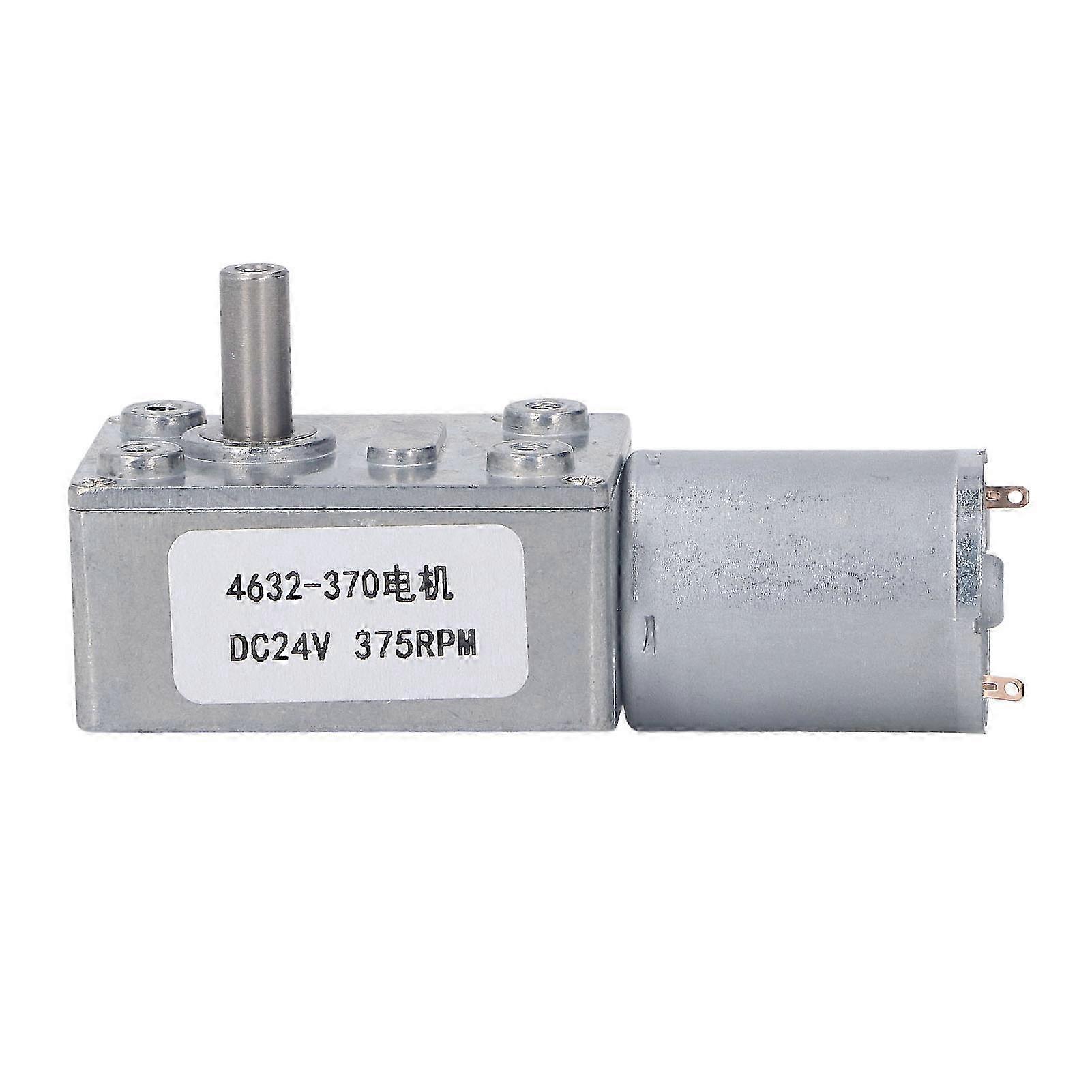 Dc24v 375rpm Schneckengetriebemotor, Gehäuse Aus Aluminiumlegierung Mit Messingspule, Selbsthemmend, Kompakter Drehzahlminderer Für Industrielle Anwendungen.