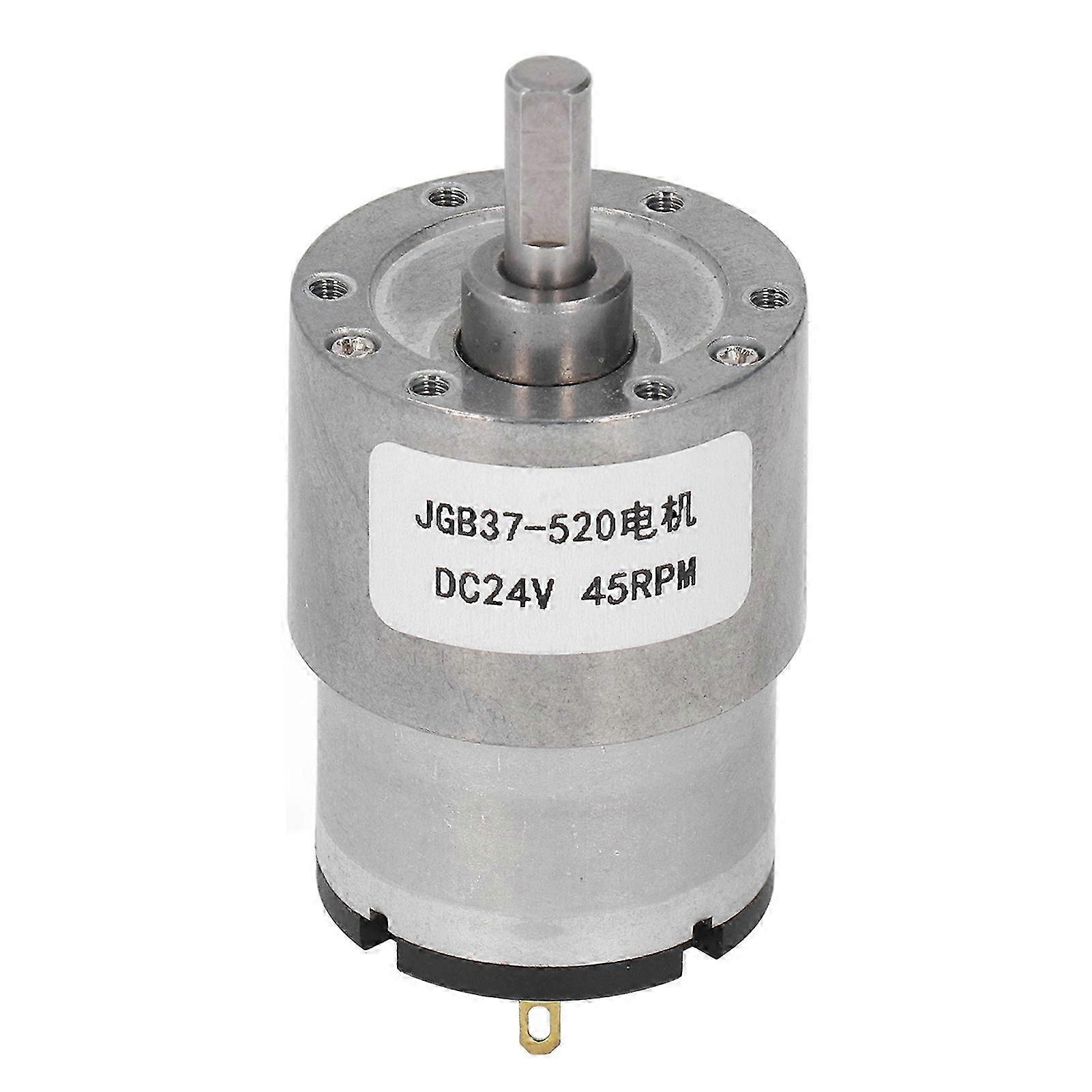 Selbsthemmender Getriebemotor, Hohes Drehmoment, Messingspule, 24v Dc Drehzahlreduzierer 45 U/min, Robust Und Zuverlässig.