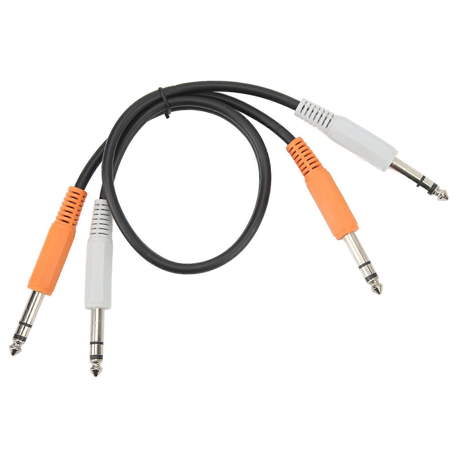 45 Cm Langes Stereokabel, 6,35-mm-klinkenstecker (stecker Auf Stecker), Mikrofon-audio-link, Doppelklinken-adapterkabel