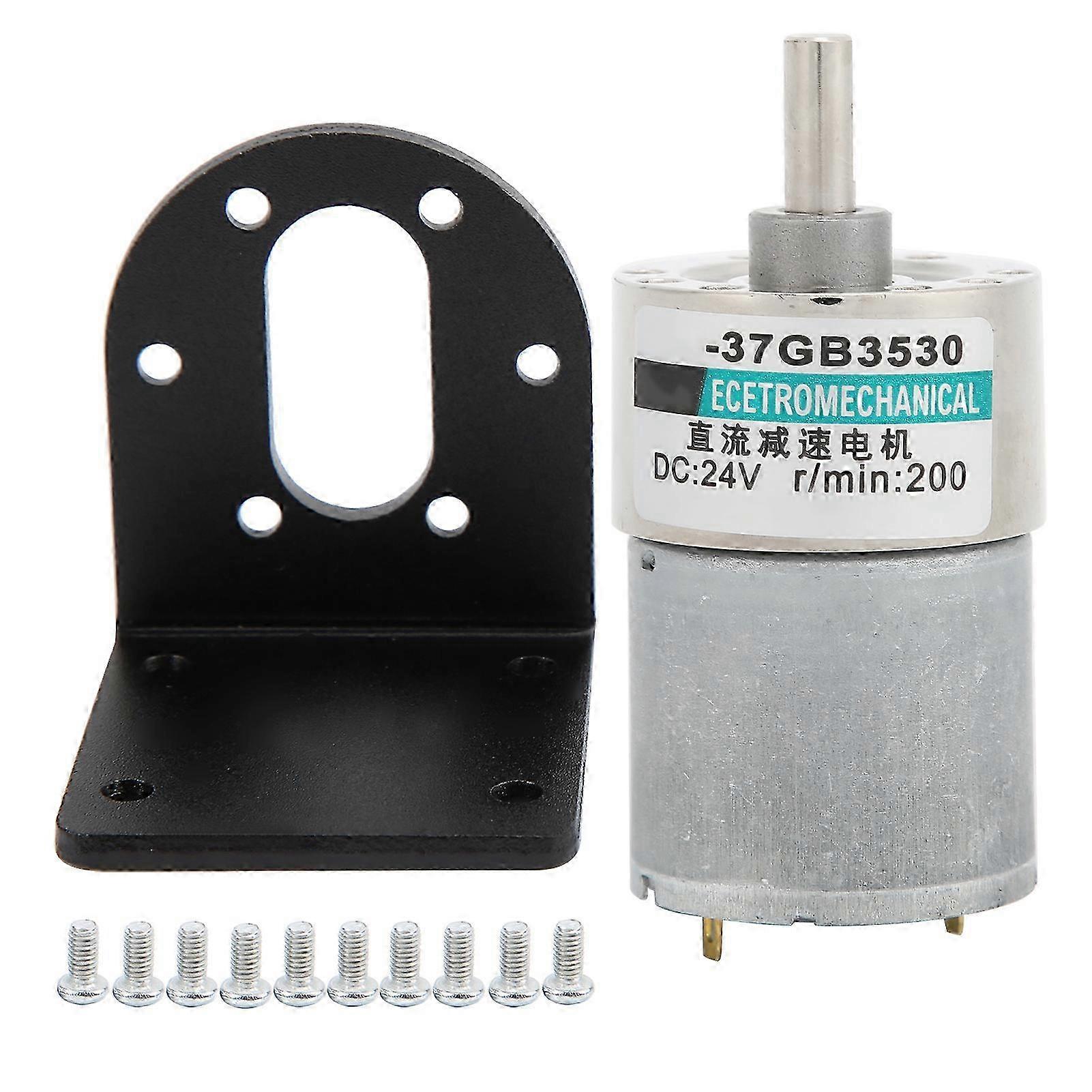 24-v-gleichstrom-permanentmagnet-getriebemotor, 200 U/min Mikromotor, Hohes Drehmoment, Niedrige Drehzahl Xd37gb3530, Montagehalterung, Kleines Untersetzungsgetriebe, 37 Mm, Für Industrielle Anwendung