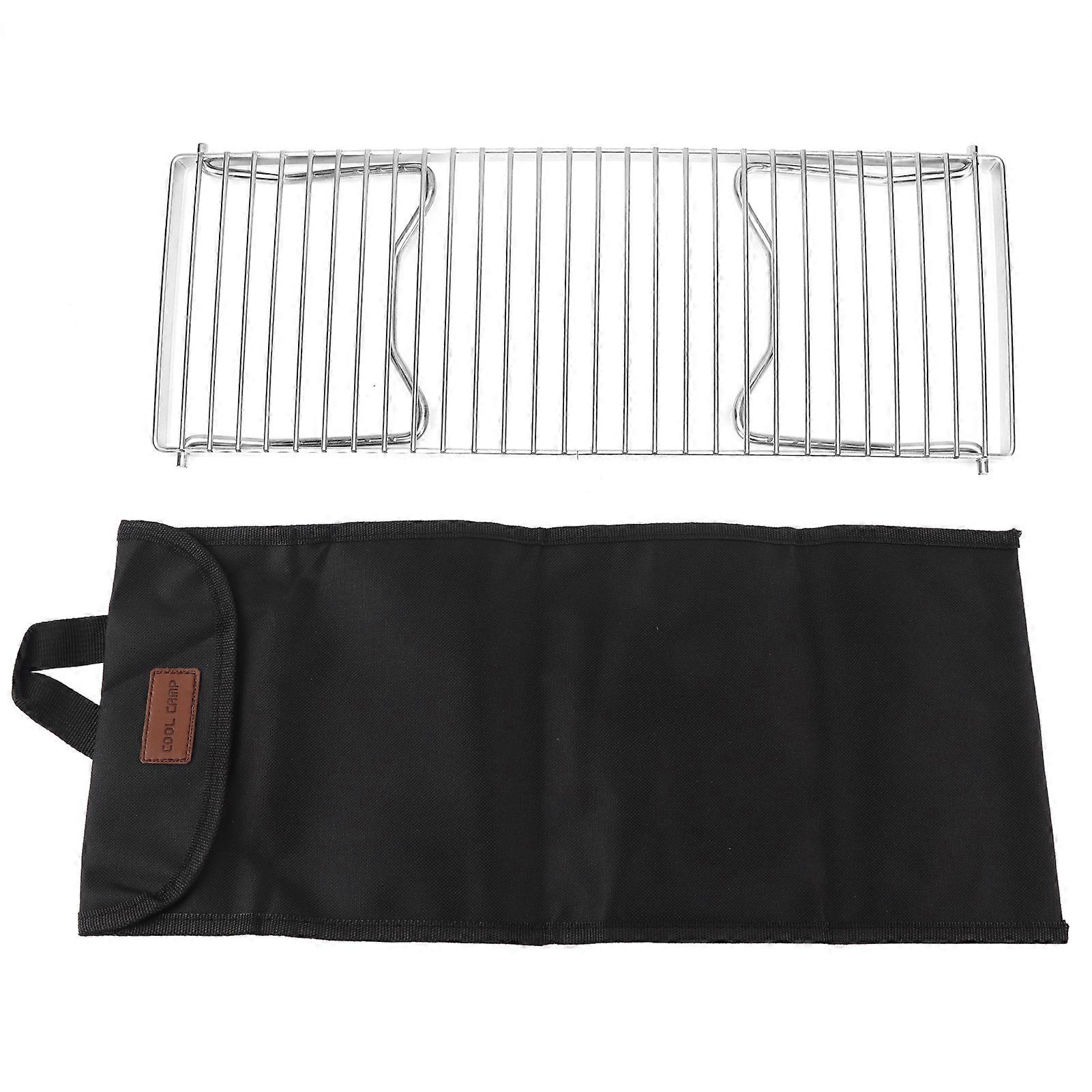 Klappbarer Campinggrill, Tragbarer Edelstahlgrill, Einziehbarer Grill Mit Beinen, Ideal Für Camping Und Picknicks