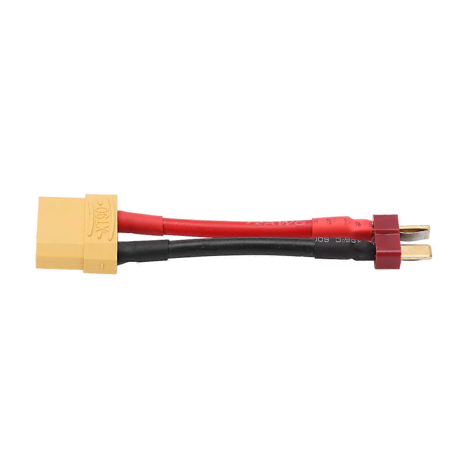 T-stecker Auf Xt90-buchse Adapter, 12awg 97mm Kabel, Hochleistungs-konverterstecker Für Rc-akkus, Kompatibel Mit T- Und Xt90-steckern, Ideal Für Drohnen- Und Modellbau.