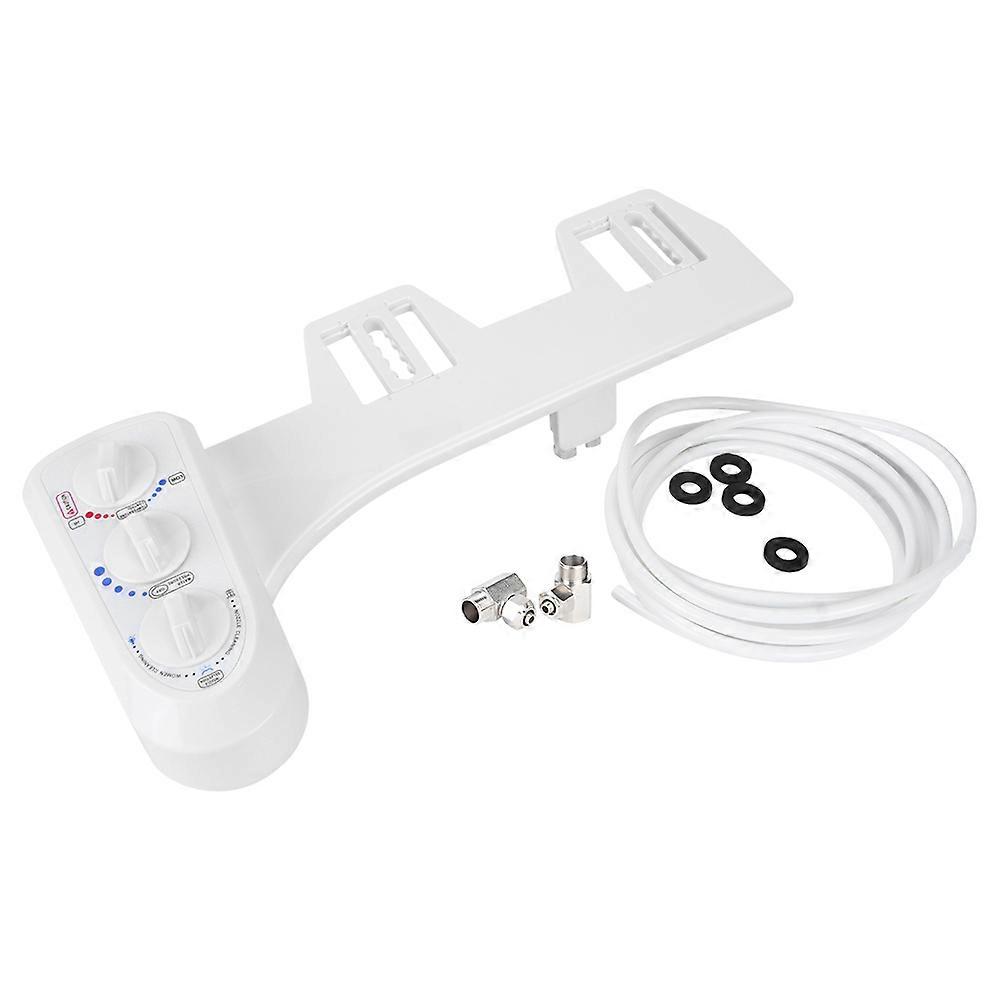 Wc-bidet Mit G1/2-gewindeanschluss, Warm- Und Kaltwasser, Doppeldüse, Einfache Installation, Wc-befestigung, Hygienezubehör, Doppelstrahlmodell, Sanitärarmatur, Einfache Montage.