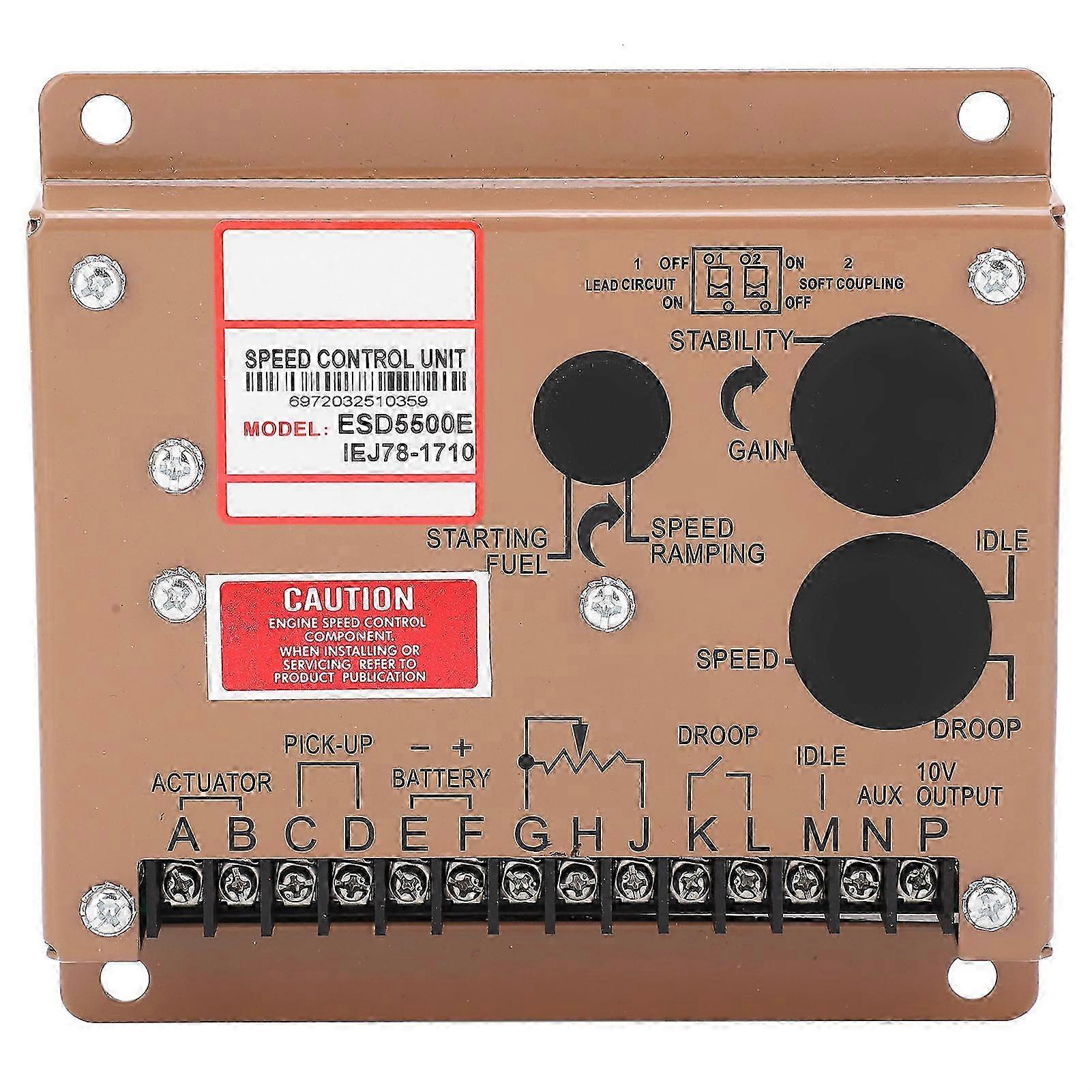 Motordrehzahlregler Elektronisches Steuermodul Generatorteile Esd5500e 12v/24v Dc Generatorsatz