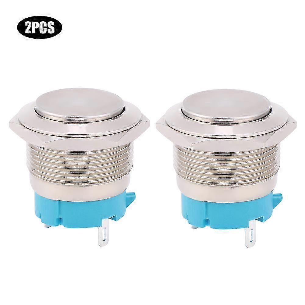 2 Wasserdichte, Nach Oben Gerichtete 22-mm-metall-drucktaster Mit 2 Pins, Momenttaster Mit Befestigungsloch