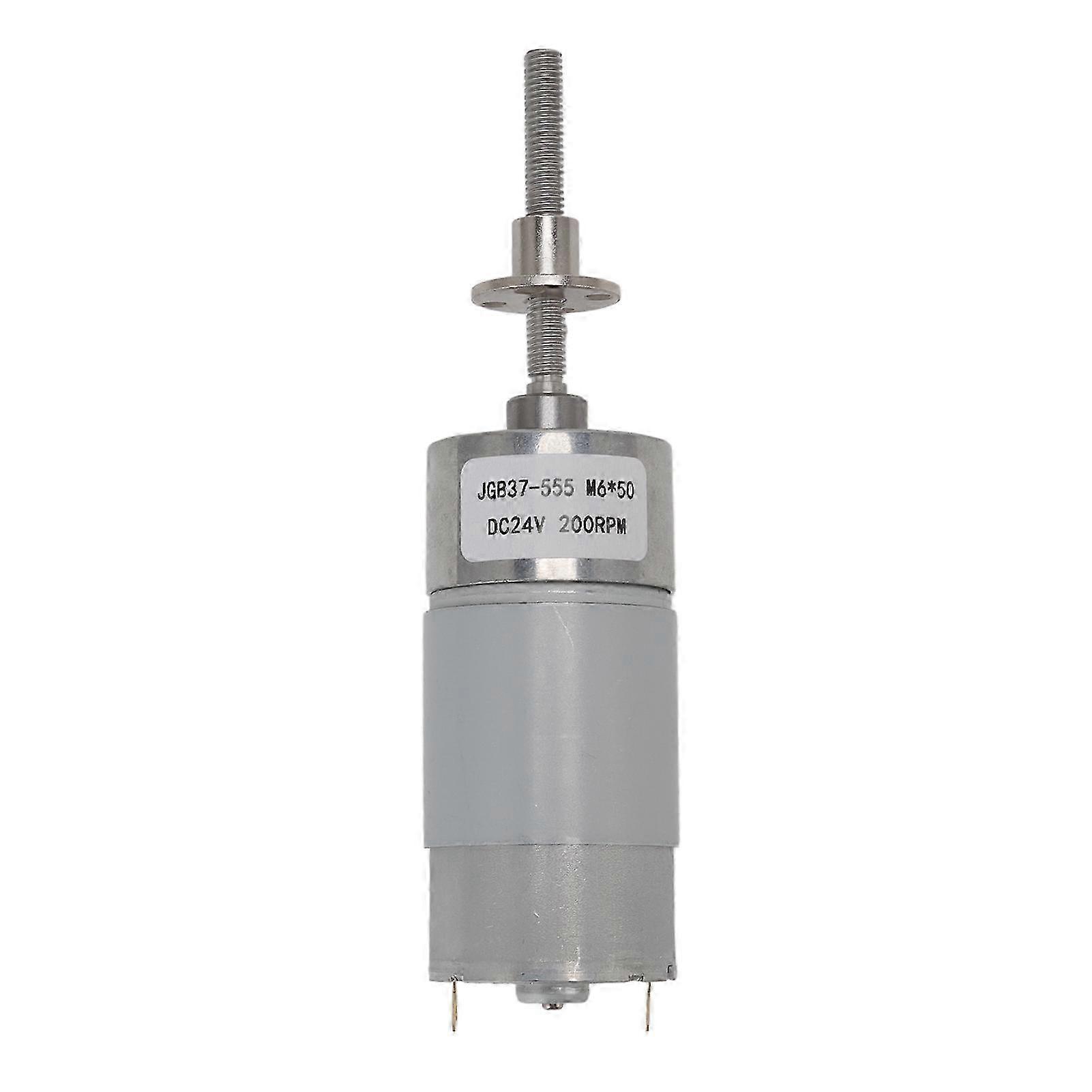24-v-gleichstrom-schneckengetriebemotor Mit Selbsthemmung, Hohes Drehmoment, M6x50-mm-flanschgetriebe, 200 U/min, Industrielle Anwendung