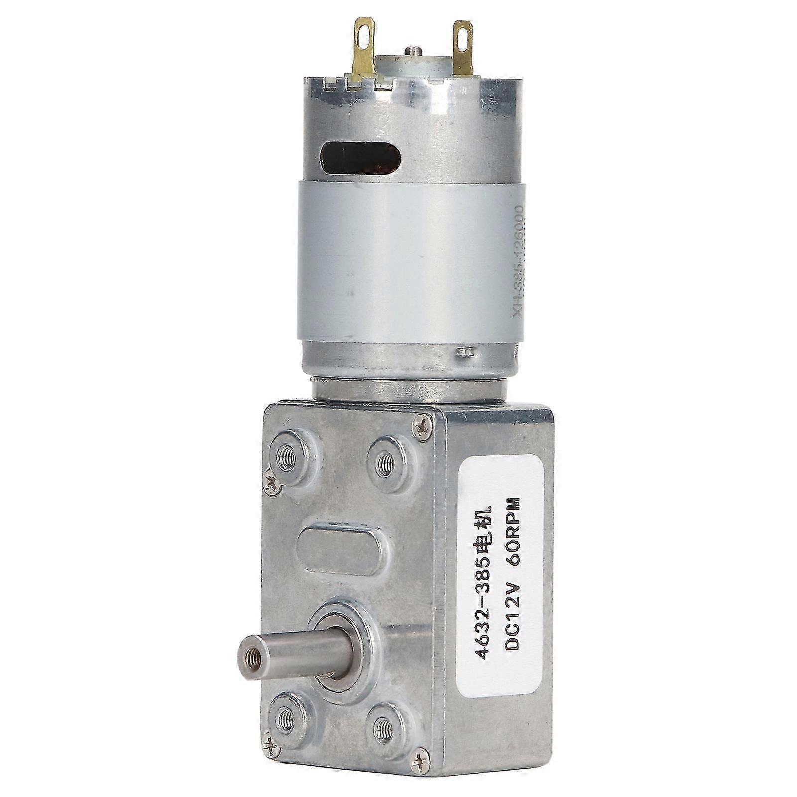 12v Dc Selbsthemmender Getriebemotor, 60 U/min Schneckengetriebe, Im Uhrzeigersinn/gegen Den Uhrzeigersinn, Für Winden, Türen Und Fenster, Dc-getriebemotor.