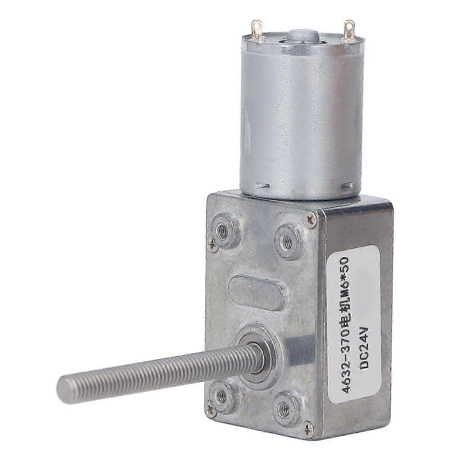 24-v-gleichstrom-getriebemotor, 210 U/min, Hohes Drehmoment, Messingwicklung, Selbsthemmendes Schneckengetriebe, Rechts- Und Linkslauf, M6, Für Hohe Beanspruchung