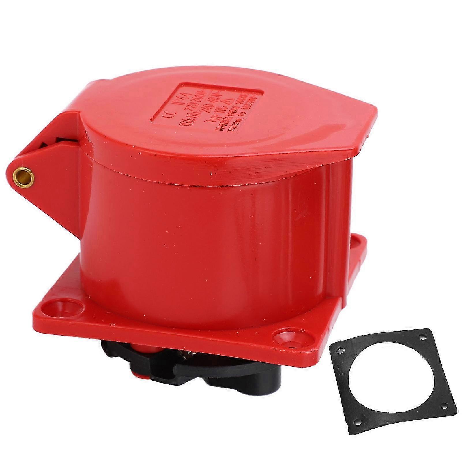 Wasserdichter, Staubdichter Unterputz-industriesteckverbinder 16a 5 Pins 3p+n+e 220-380v/240-415v, Robuster Stecker Für Raue Umgebungen, Wasserdichte Wandmontage.