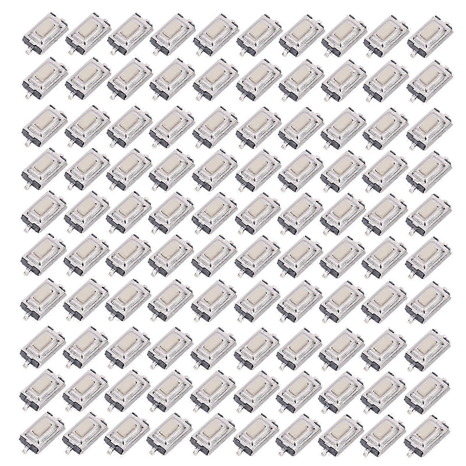 100 Stück Hochempfindliche, Taktile Drucktaster Mit Schneller Reaktionszeit, Smd 3x6x2,5 Mm, Momenttaster